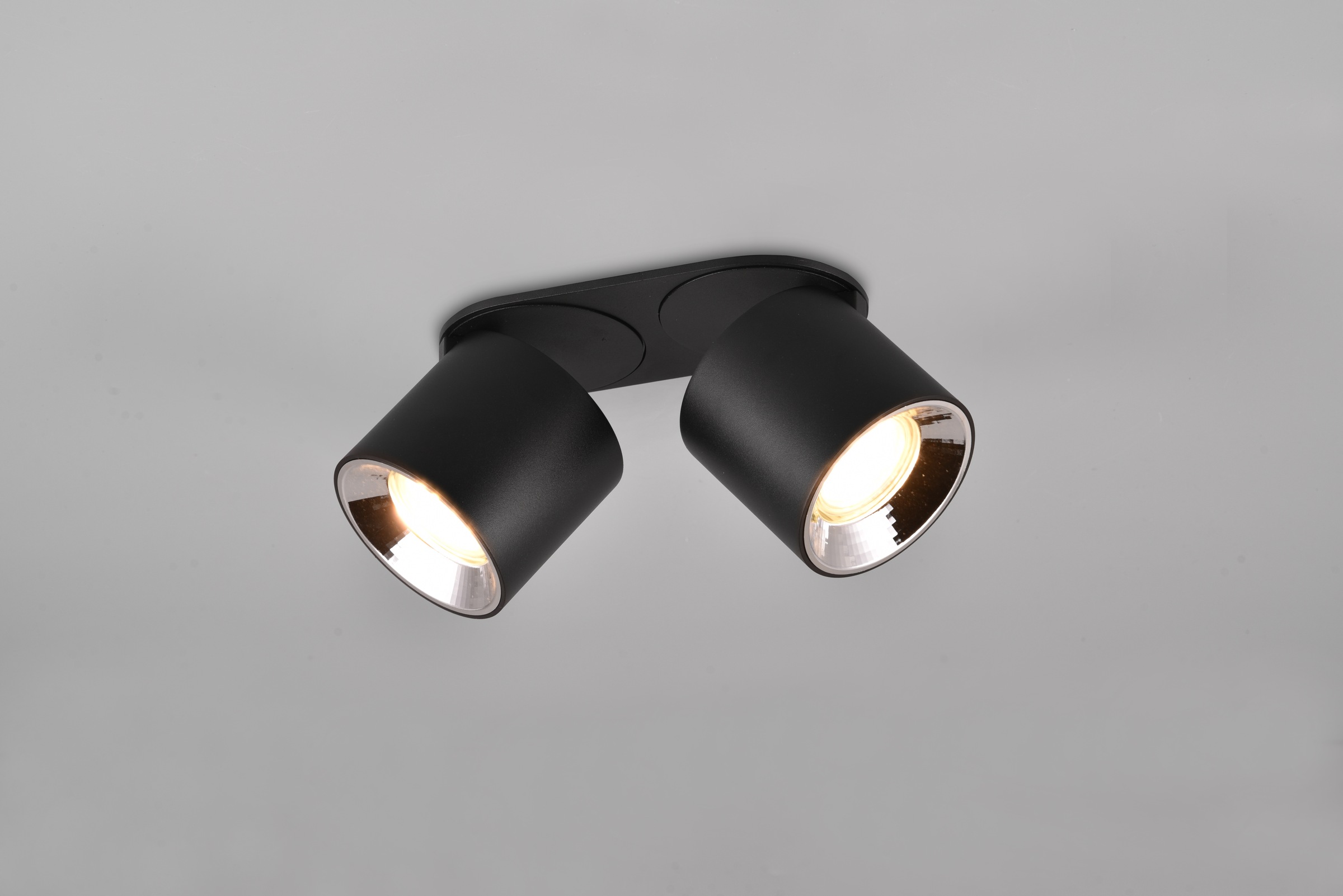 TRIO Leuchten Deckenleuchte »GUAYANA, Deckenspot 2-flammig exkl 2x GU10 max 10W Spot verstellbar«, 2 flammig, Leuchtmittel GU10 | Leuchtmittel wechselbar, als Aufbauspot oder Einbauspot nutzbar Spot schwenkbar und drehbar