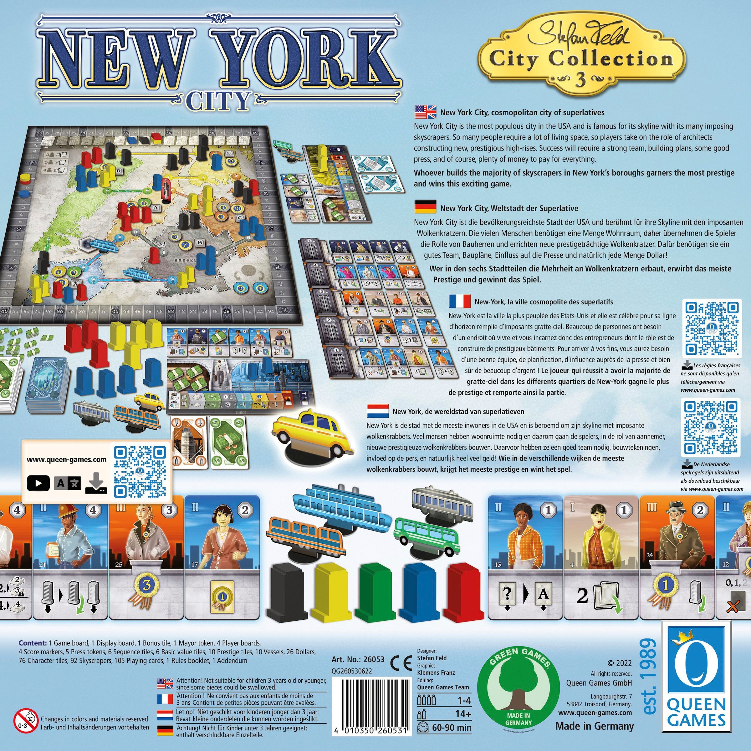 Queen Games Spiel »New York Classic«, Made in Germany