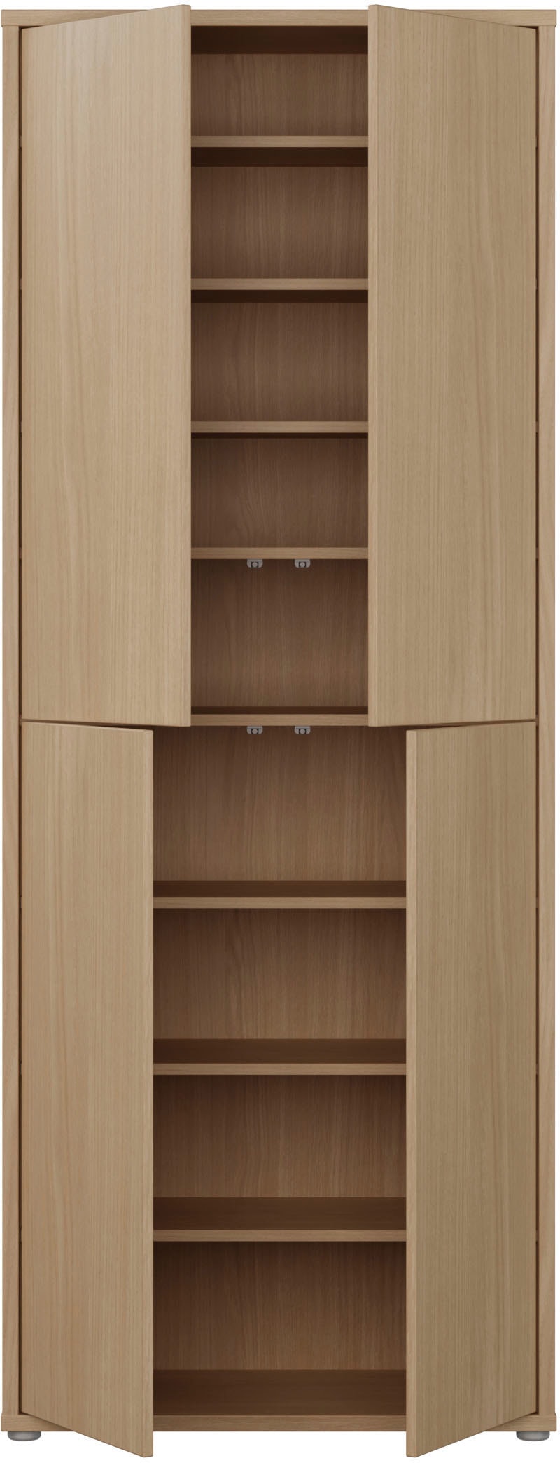 FORTE Schuhschrank »Alice Springs, Schuhschrank, Höhe 191,9 cm, 4 Türen, viel Platz« B/H/T 74,5/191,9/34,9 cm,  Stauraumschrank, Mehrzweckschrank, Breite 74,5 cm, mit 8 Böden