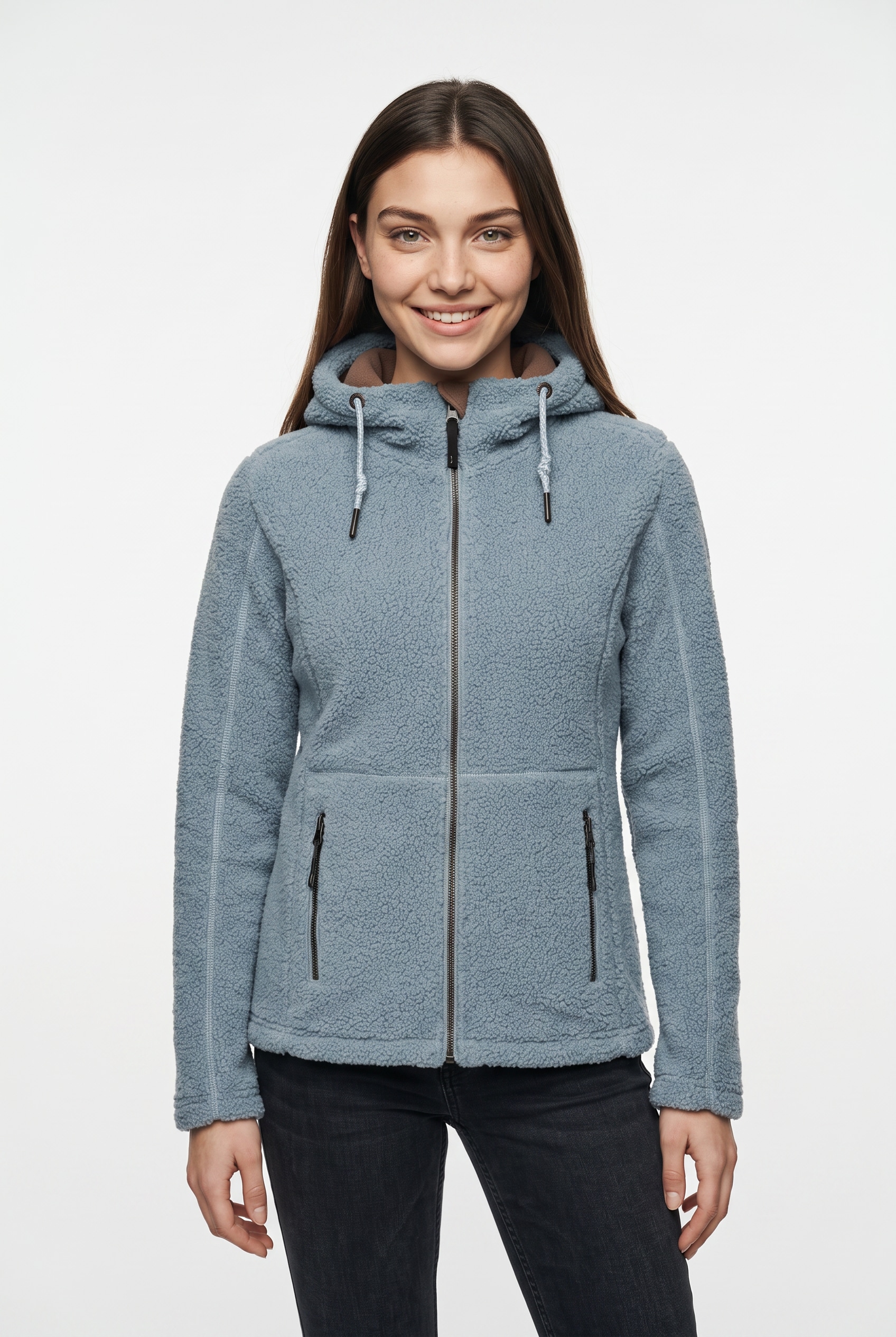 G.I.G.A. DX by killtec Strickfleecejacke »GW 38 WMN KNTFLC JCKT« mit Kapuze mit verstellbarer Kapuze, leichtes Material, Regular Passform