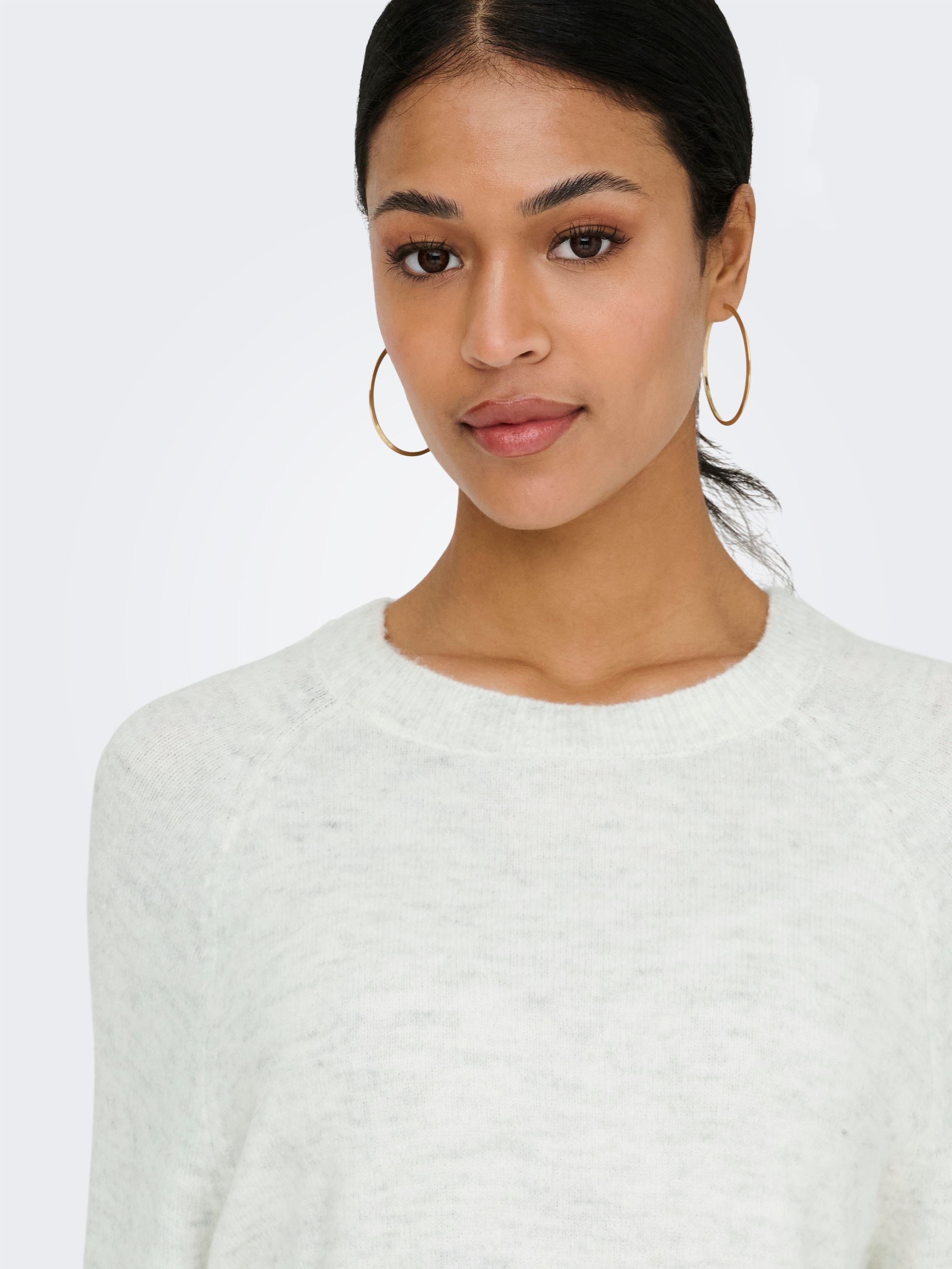 JDY Strickpullover »JDYELANORA 3/4 PULLOVER KNT NOOS« Materialmix, regular fit