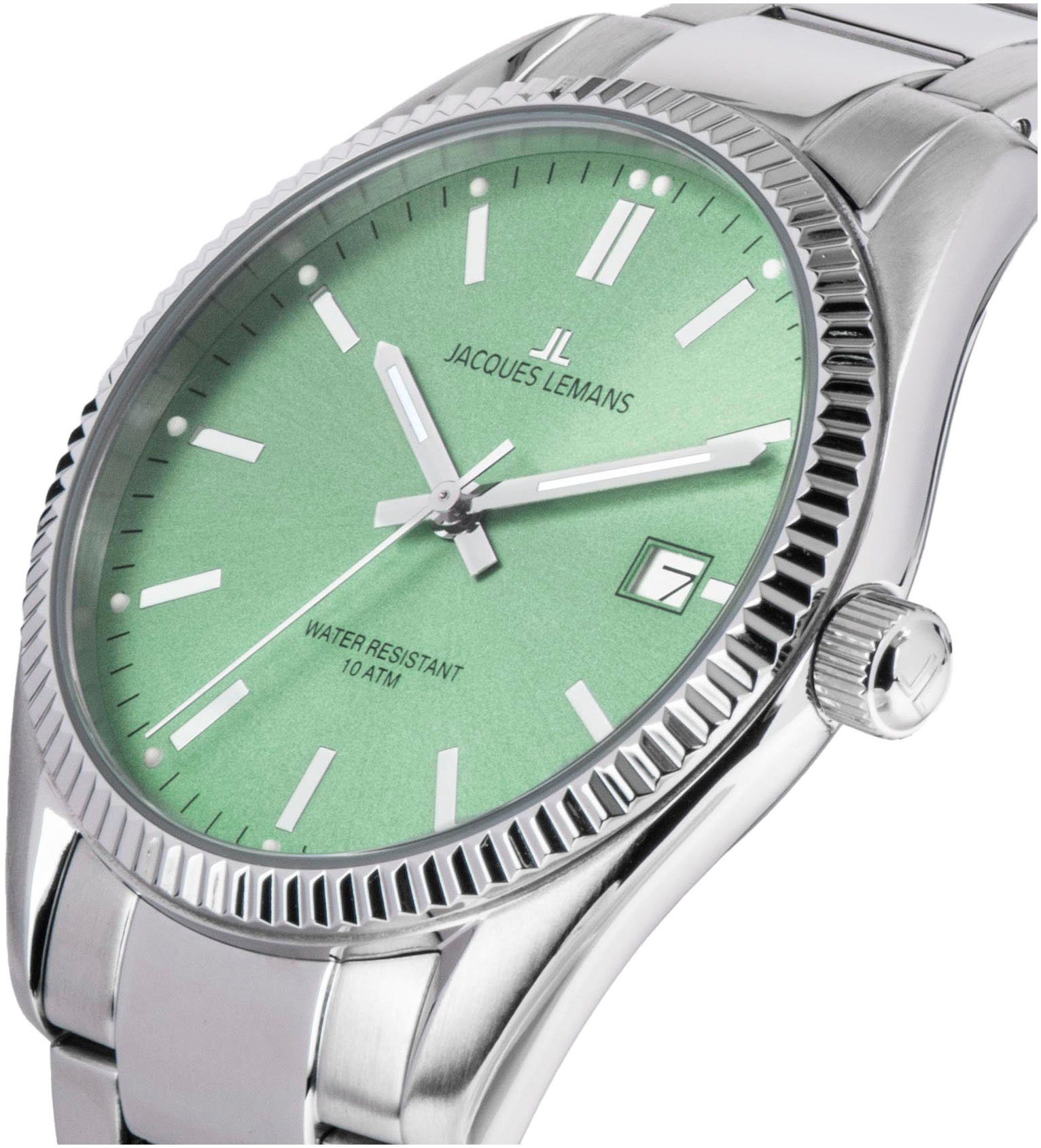 Jacques Lemans Quarzuhr »Derby«, Armbanduhr,Herrenuhr,Damenuhr,Edelstahlarmband,bis 10 bar wasserd.