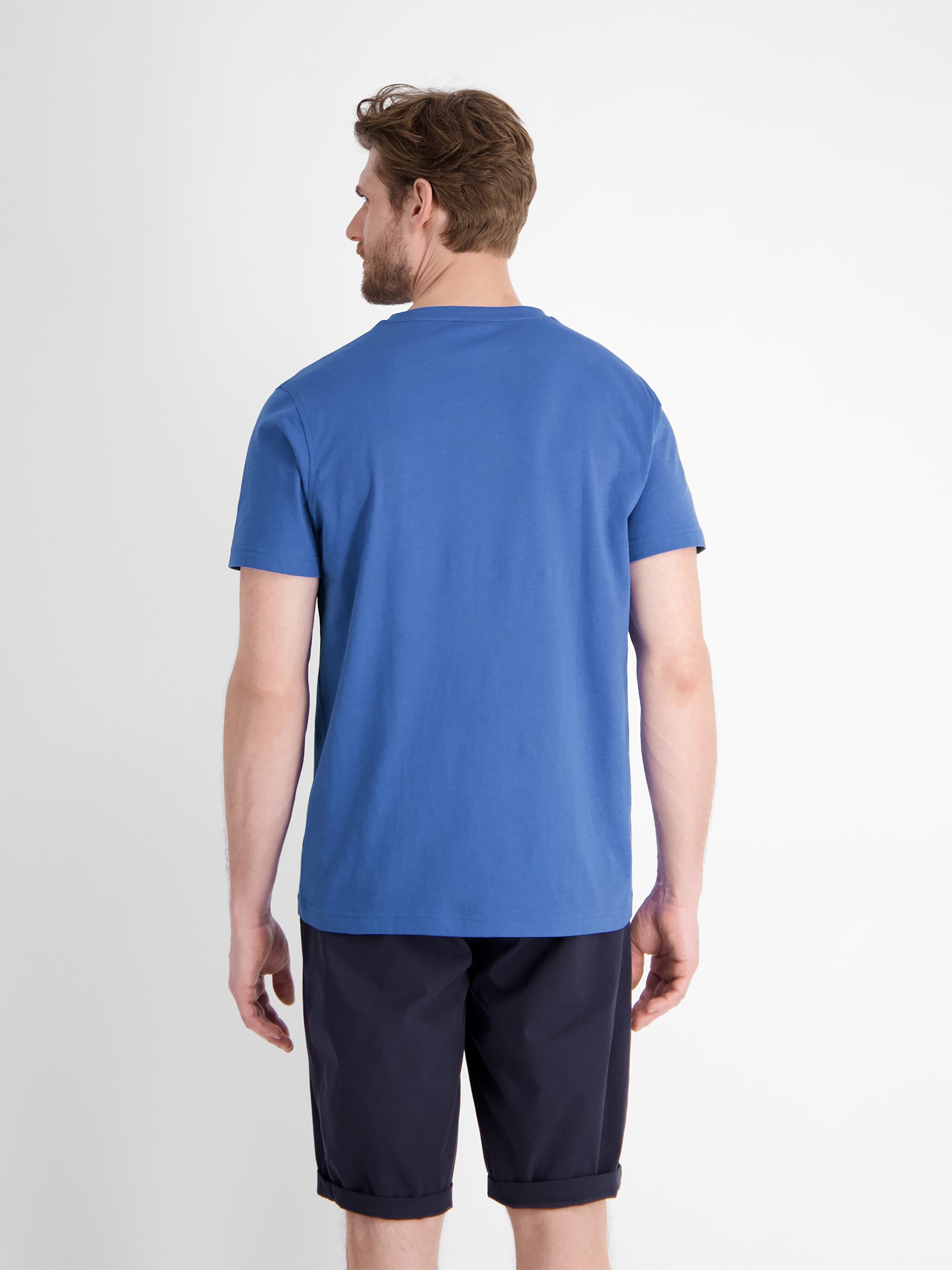 LERROS Kurzarmshirt, mit Logostickerei auf der Brust