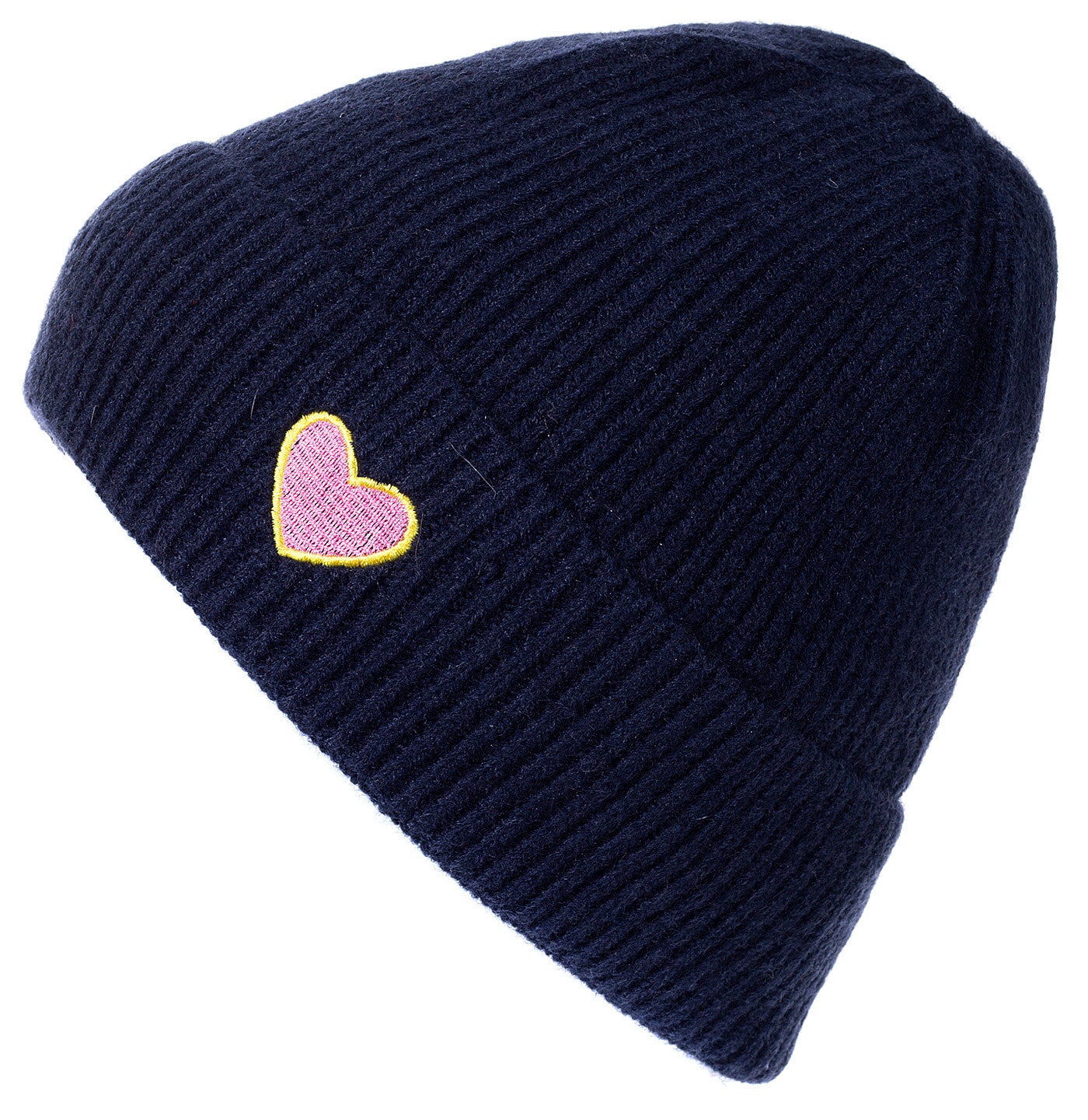 styleBREAKER Strickmütze »Strick Beanie mit Herz Stickerei« 1 Stk.