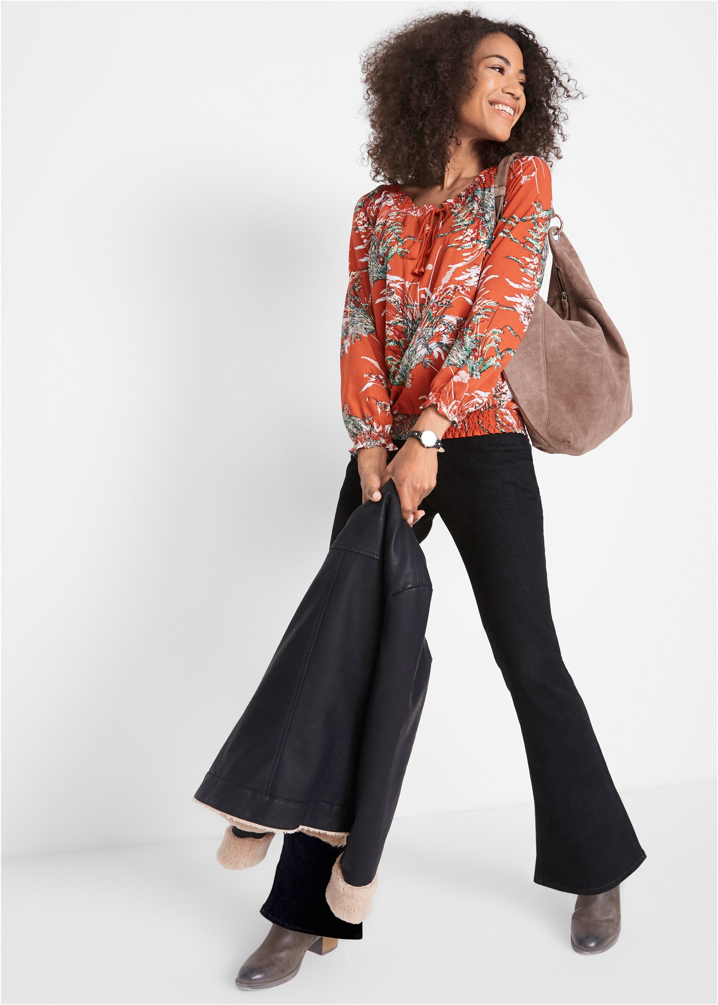 bonprix Lederimitatjacke »Lederimitat-Jacke, gefüttert« Lederimitat-Jacke, gefüttert