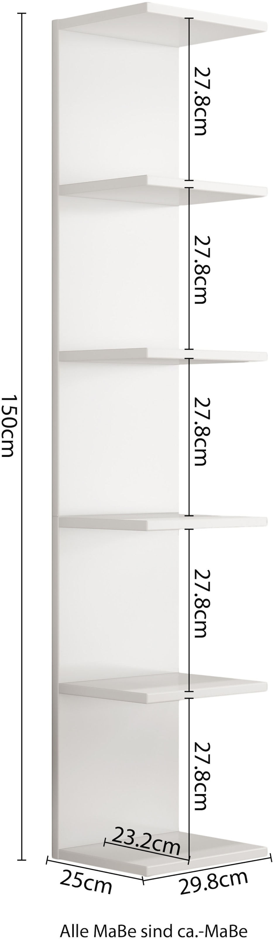 OTTO home Deko-Wandregal Set,  dekorativer Stauraum, Wandmontage