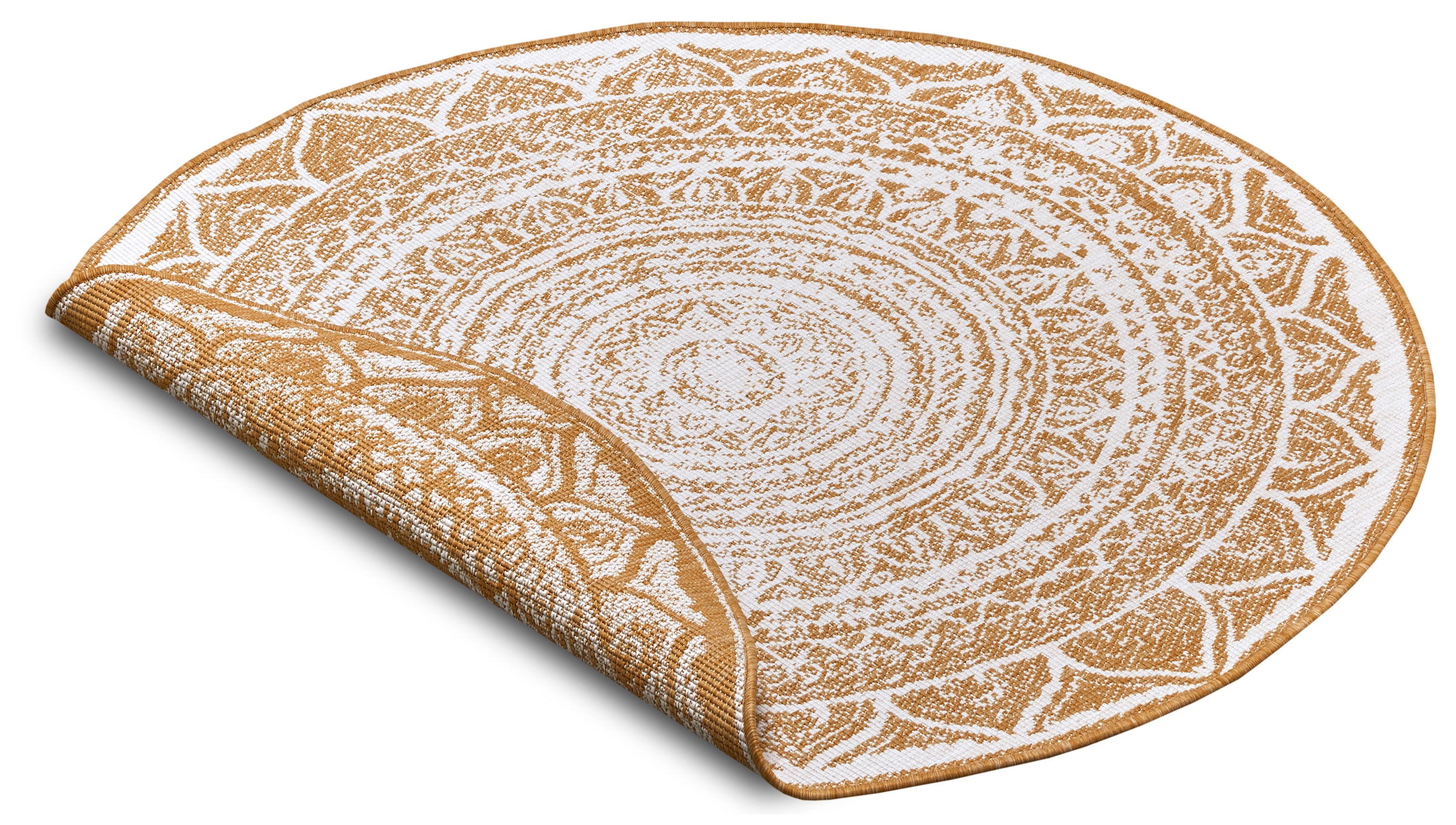 NORTHRUGS Teppich »Siruma Wendeteppich«, rund, 5 mm Höhe, In- & Outdoor, beidseitig, Orientalisch, Teppich, Garten, Flur