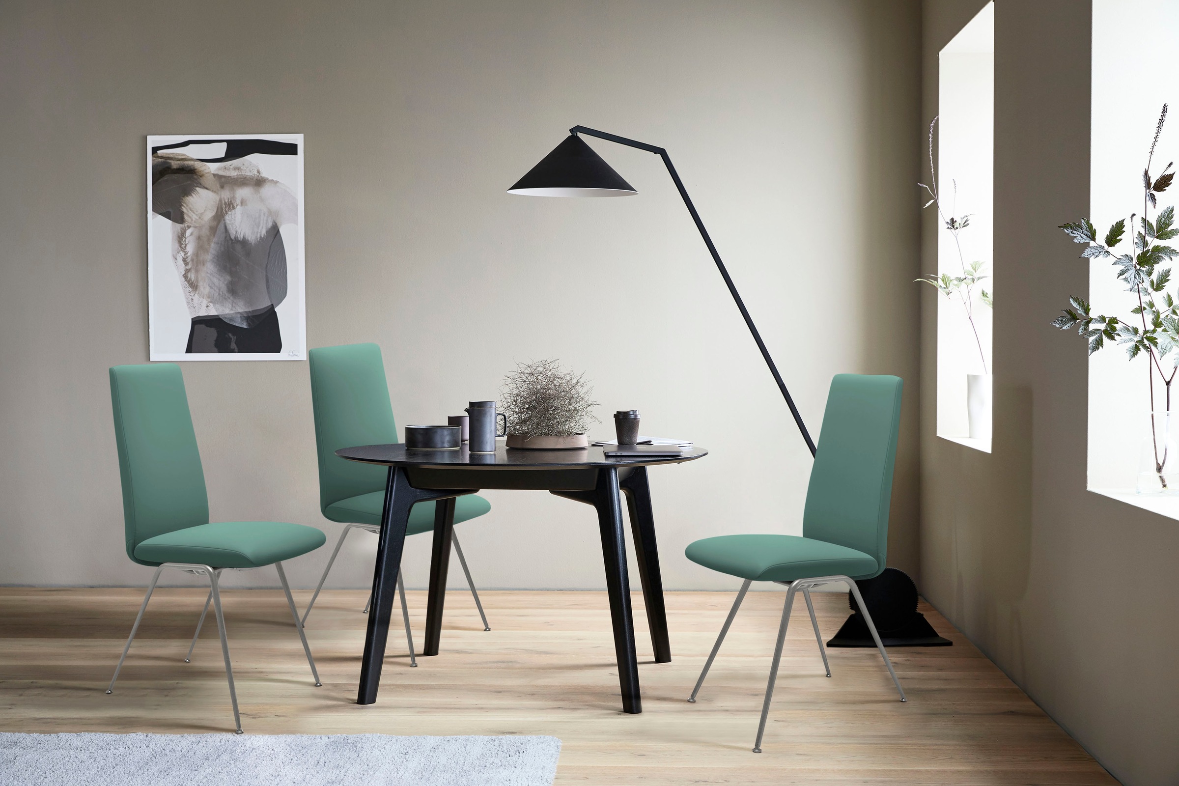 Stressless® Polsterstuhl »Laurel«, Leder PALOMA, High Back, Größe M, mit Beinen aus Stahl in Chrom matt