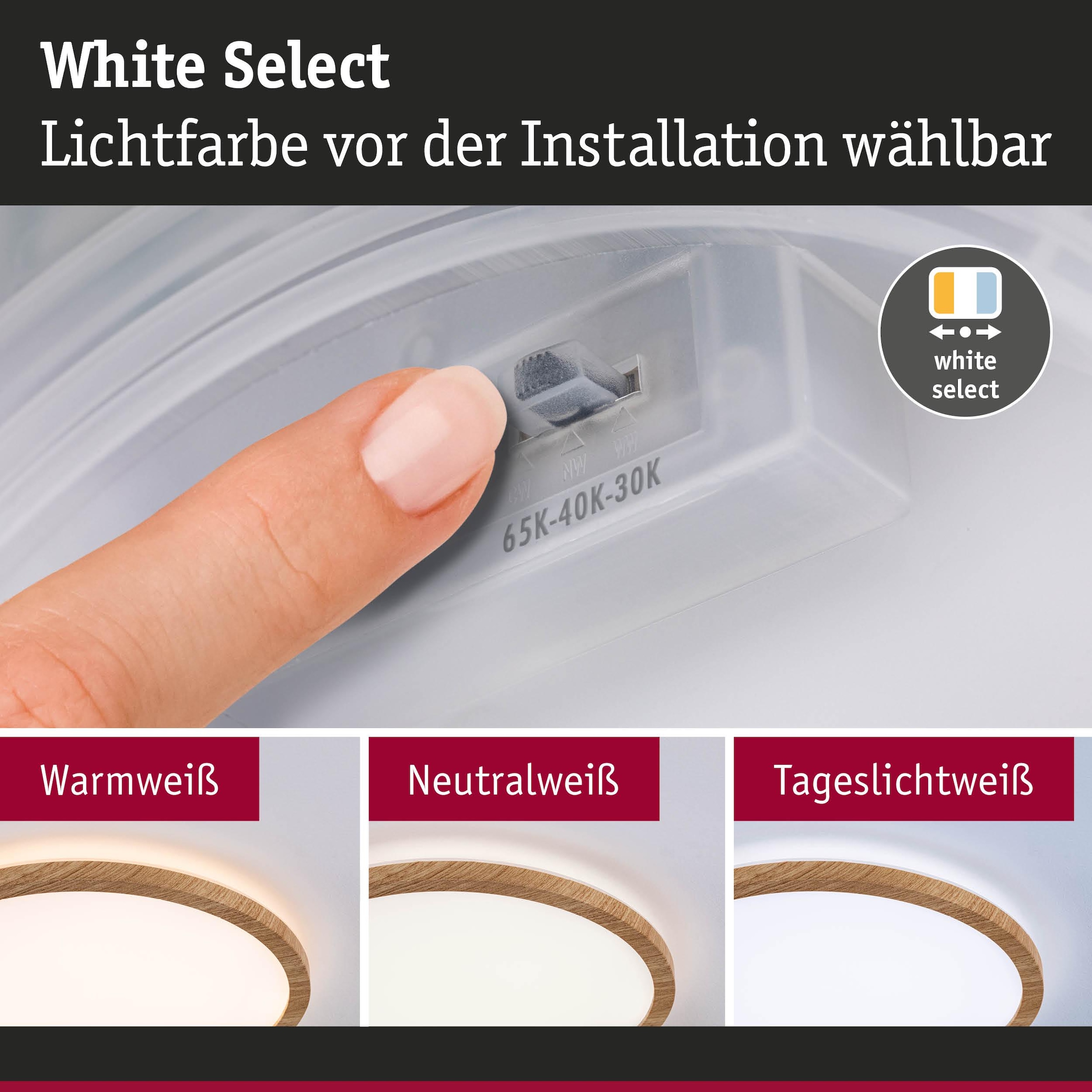 Paulmann LED Panel »Atria Shine 3000K IP44 White Select rund« LED-Modul 1 Stk. Tageslichtweiß Farbwechsler, Farbsteuerung