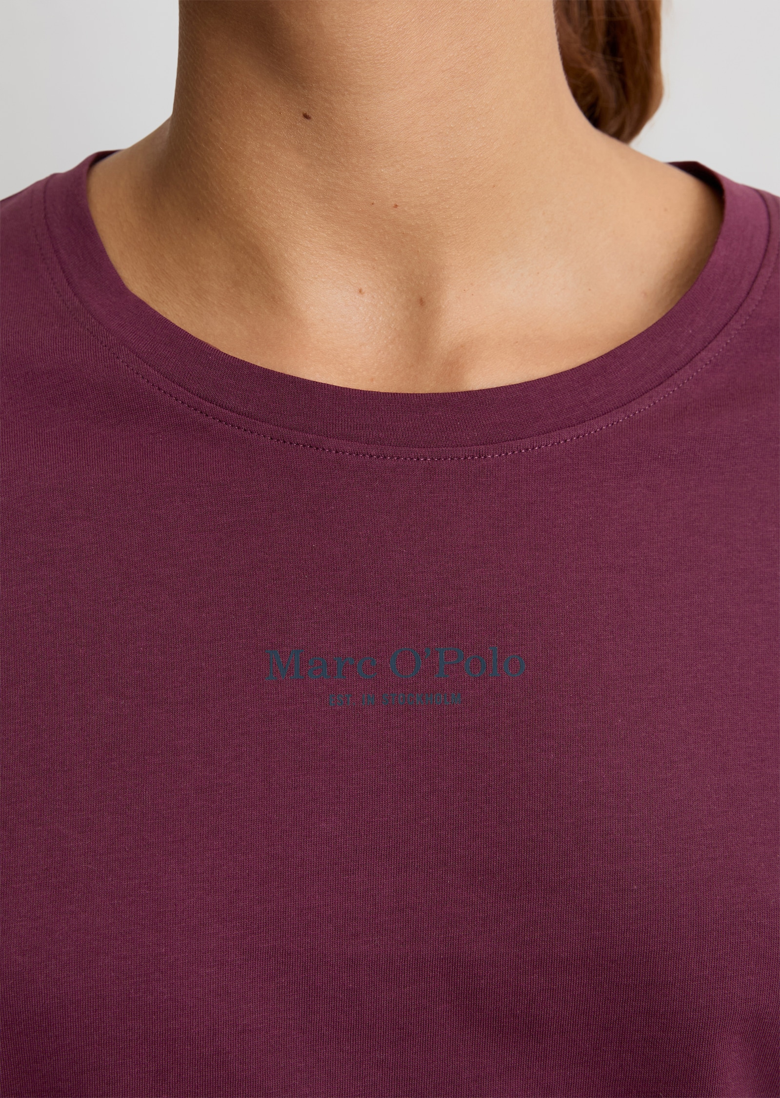 Marc O'Polo Langarmshirt »Mix N Match Cotton«, Baumwolle, weich, atmungsaktiv, Rundhals-Ausschnitt