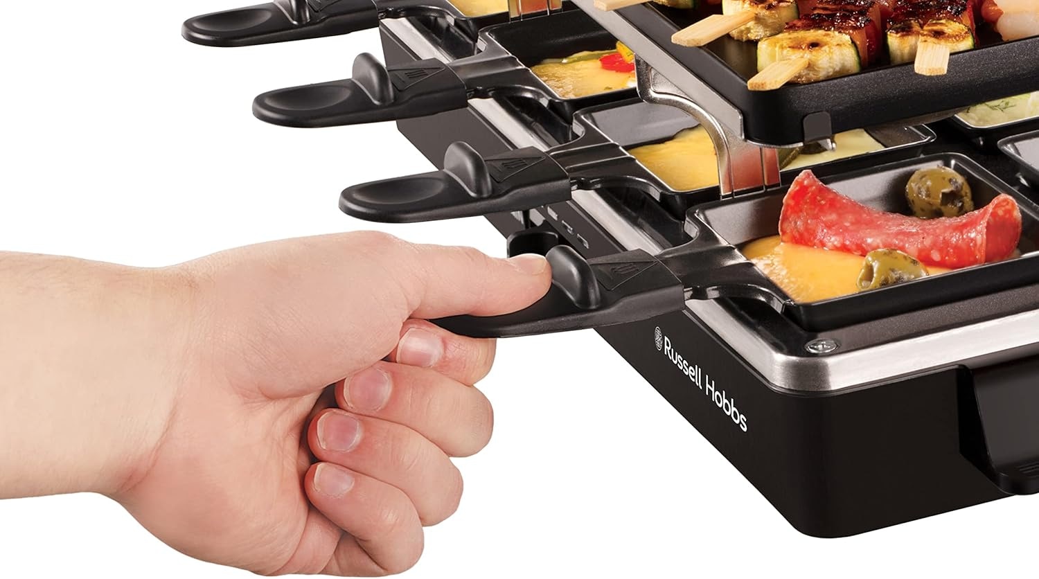 RUSSELL HOBBS Raclette »26280-56«, 8 St. Raclettepfännchen, 1400 W, Grill für 8 Personen, Multi-Grill