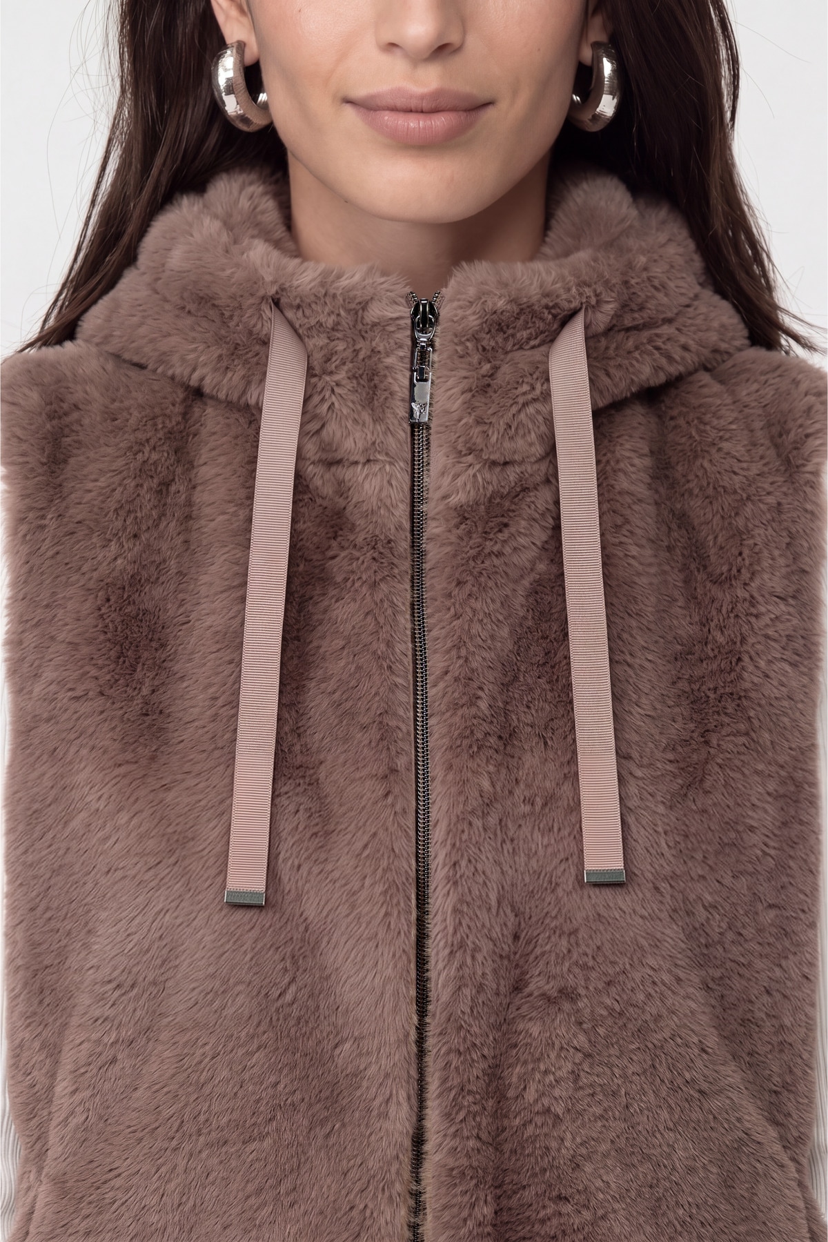 Monari Fellimitatweste »Weste fake fur« Regular fit mit Stehkragen