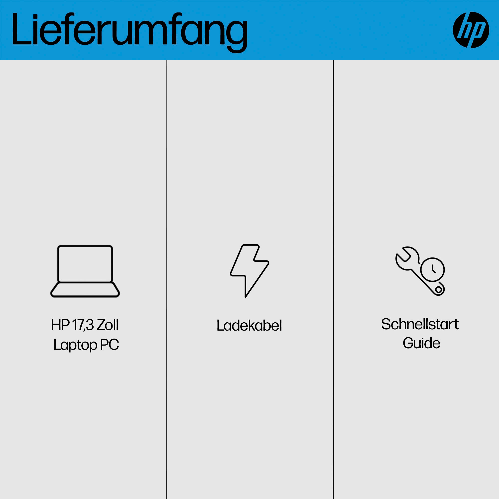 HP Notebook »17-cn3264ng«, 43,9 cm, / 17,3 Zoll, Intel, Core i5, Iris Xe Graphics, 512 GB SSD