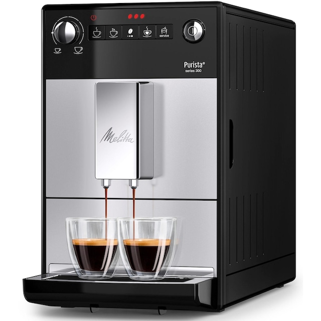 Melitta Kaffeevollautomat »Purista® F230-101, silber/schwarz«,  Lieblingskaffee-Funktion, kompakt & extra leise jetzt im OTTO Online Shop