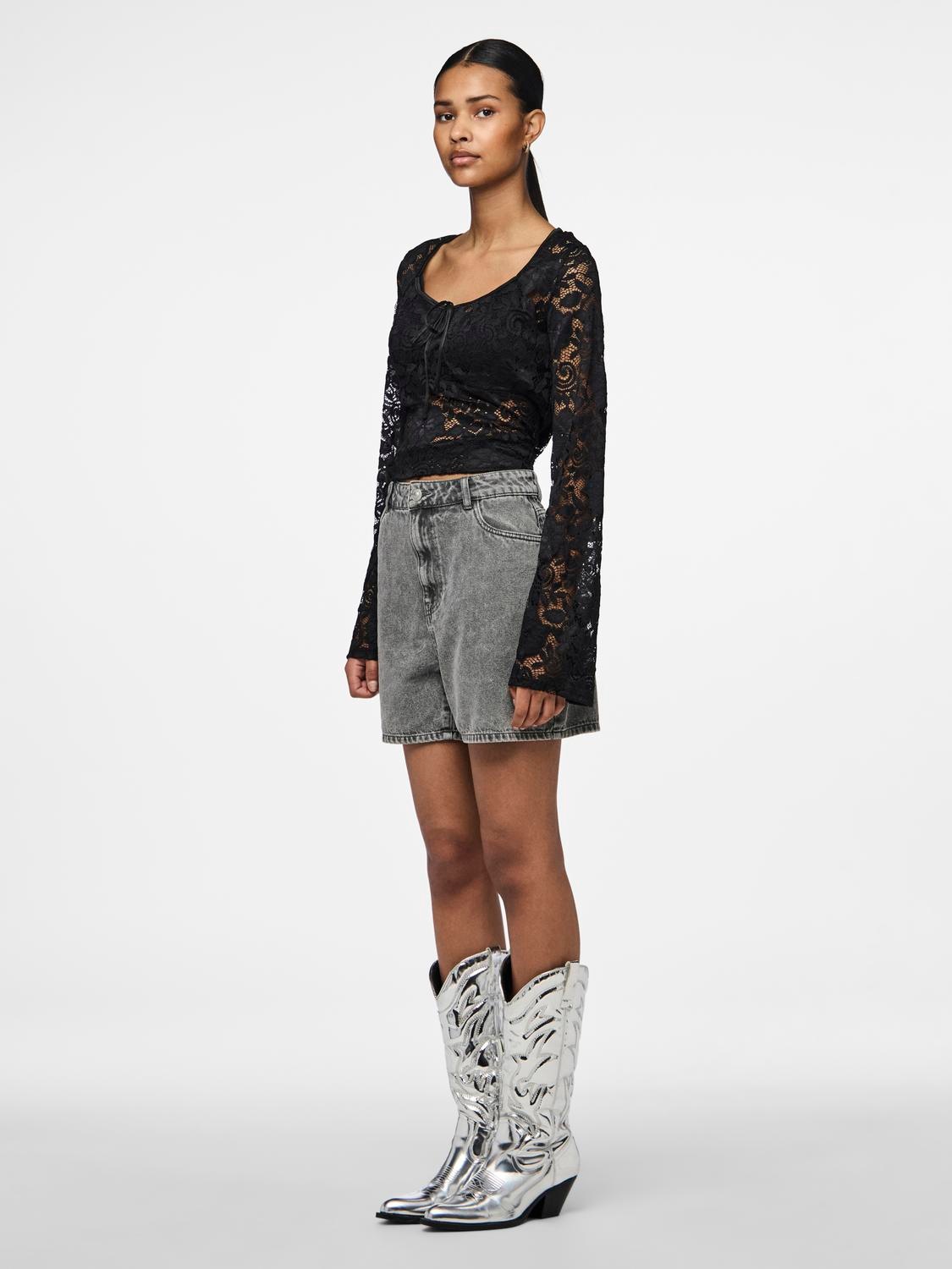 pieces Jeansshorts »PCABBI MW SHORTS NOOS«