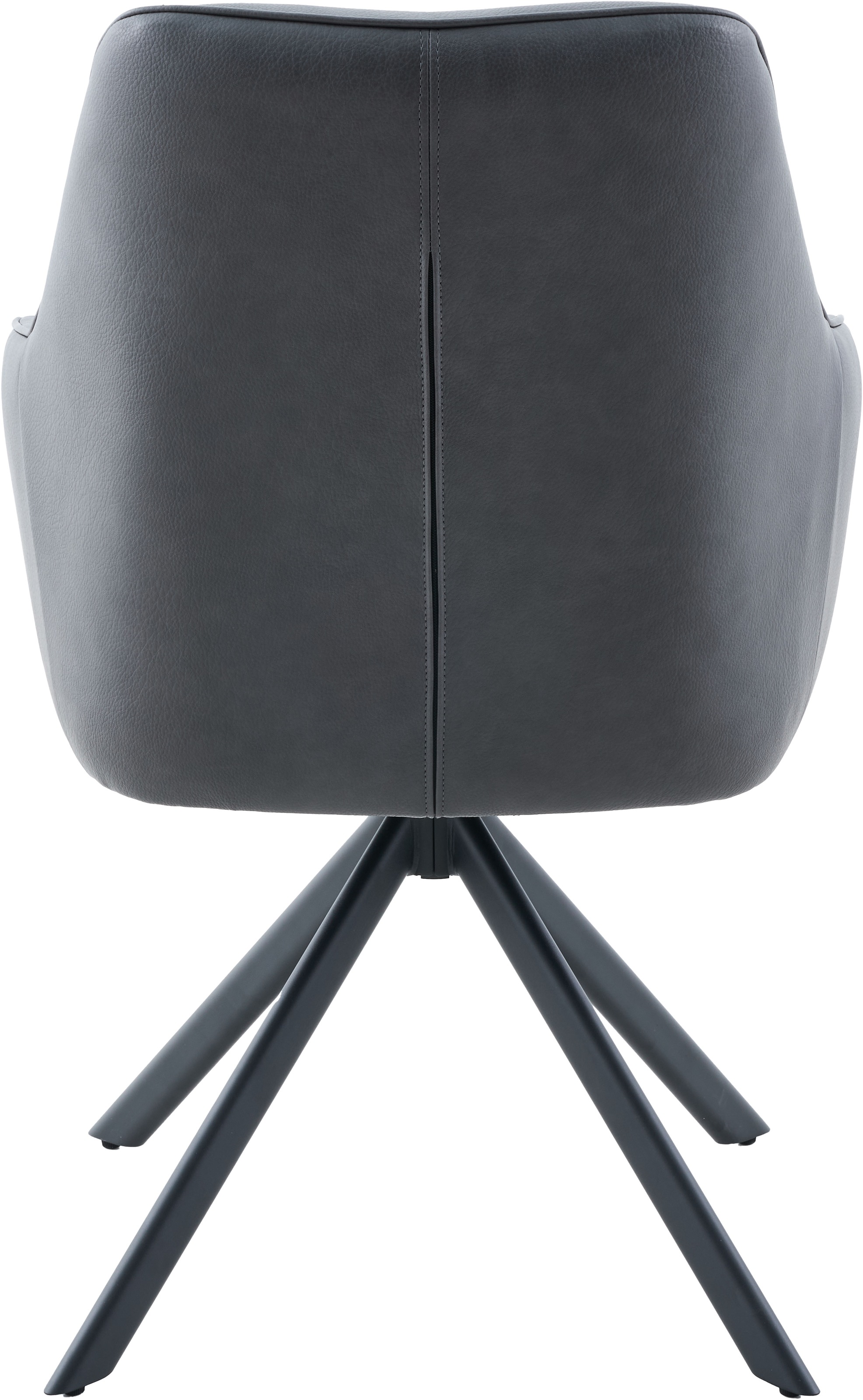 HELA Armlehnstuhl »POLINA« () 1 Stk.4-Fuß, 360° drehbar, Ovalrohrgestell, Armlehnen, Lederoptik