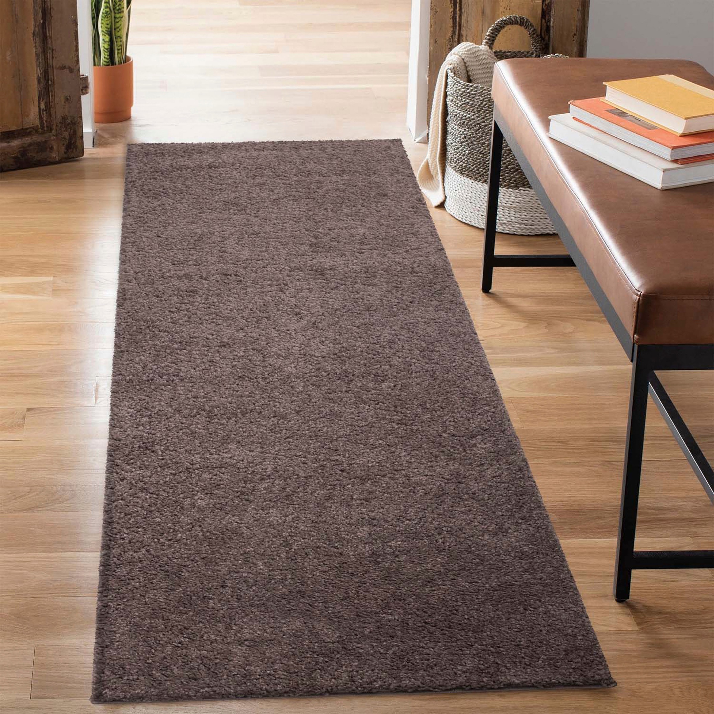 Carpet City Hochflor-Teppich »City Shaggy«, rechteckig, 30 mm Höhe, Auch als Läufer, Langflor, Uni, Shaggy, flauschig-weich