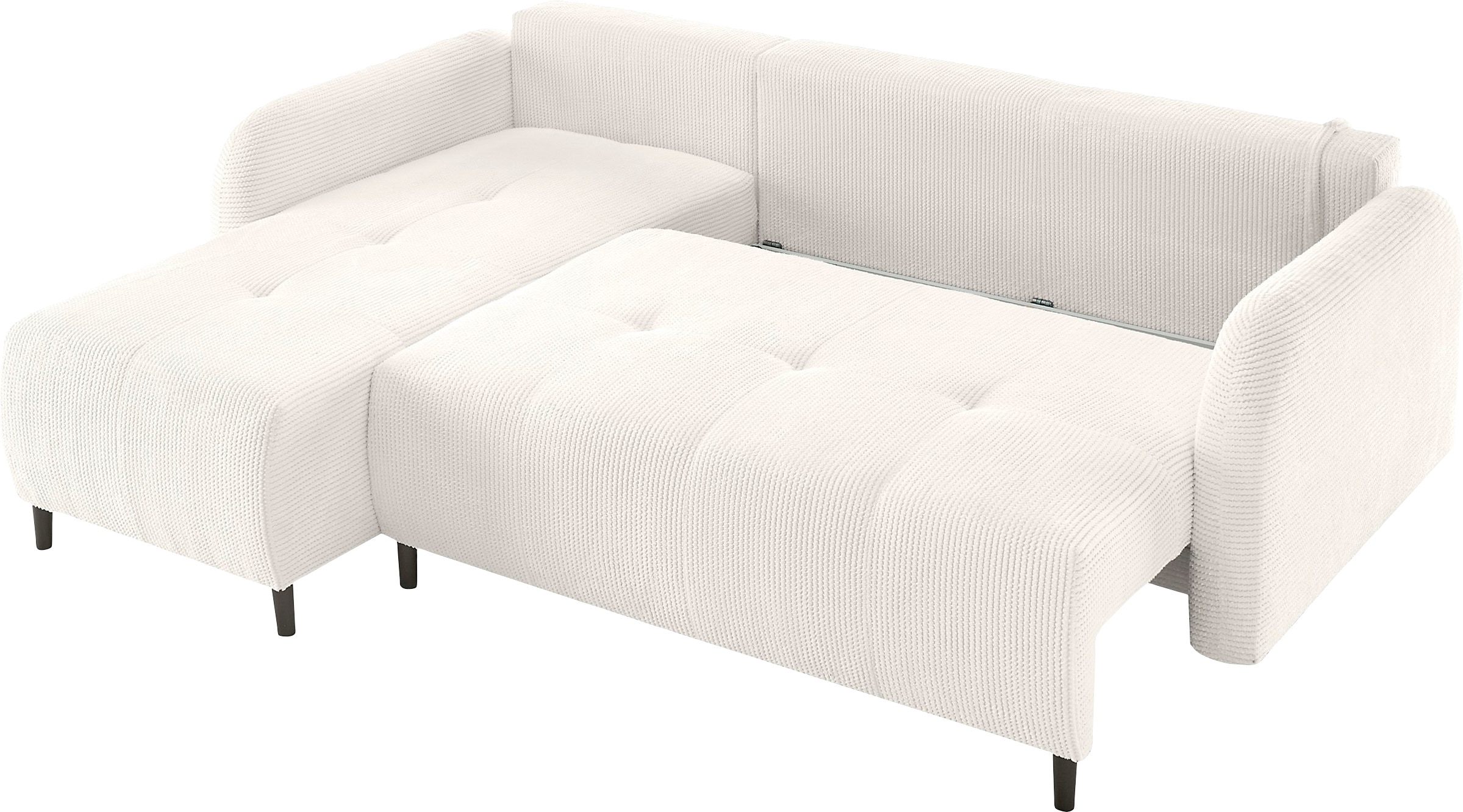 Leonique Ecksofa »BLAISE«, mit Bett-Funktion (Liegefläche 140/200 cm), Zier- und Rückenkissen