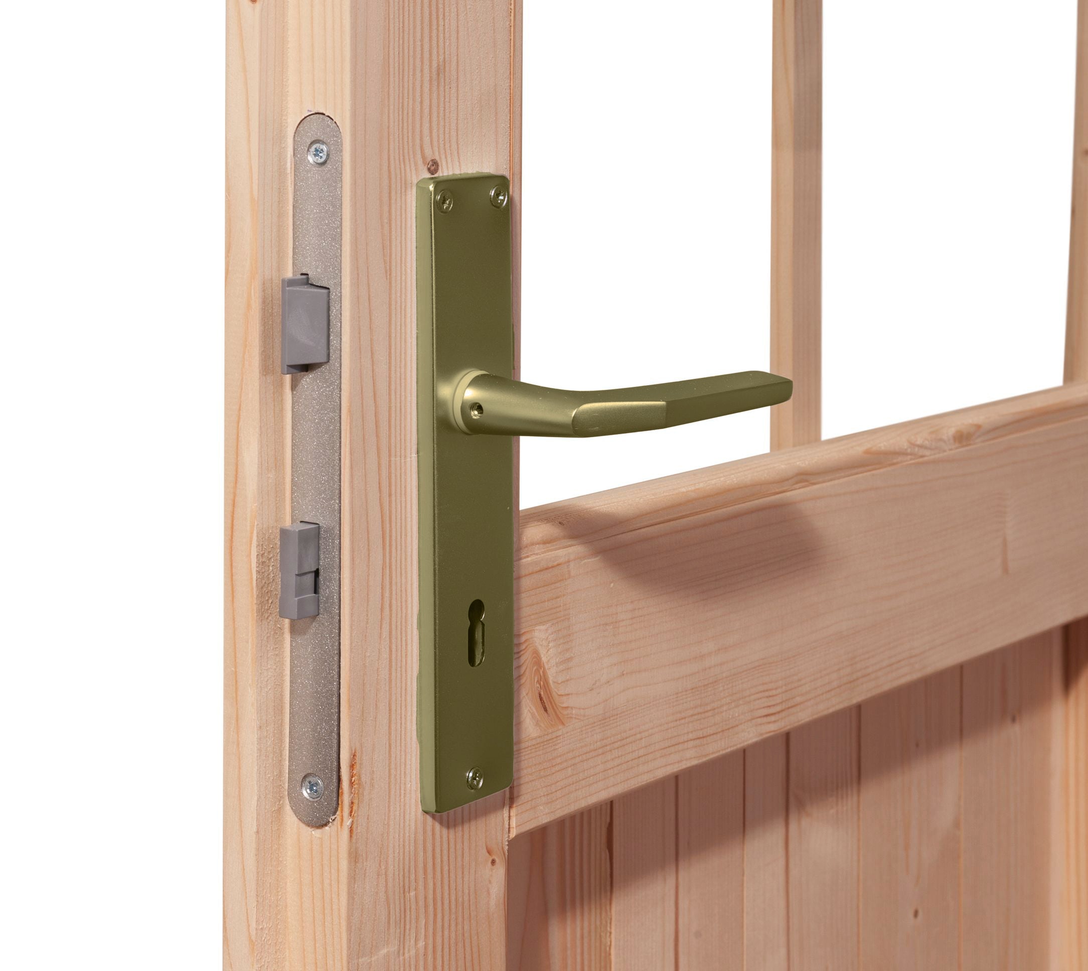 Karibu Gartenhaus »Trittau 5« mit Anbaudach und Rückwand