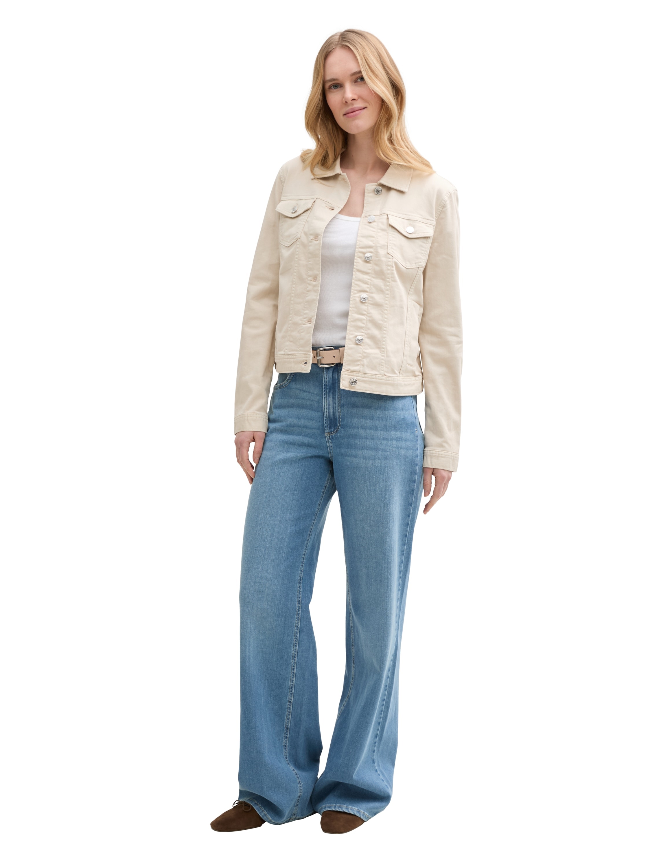 TOM TAILOR Jeansjacke, im farbigen Denim