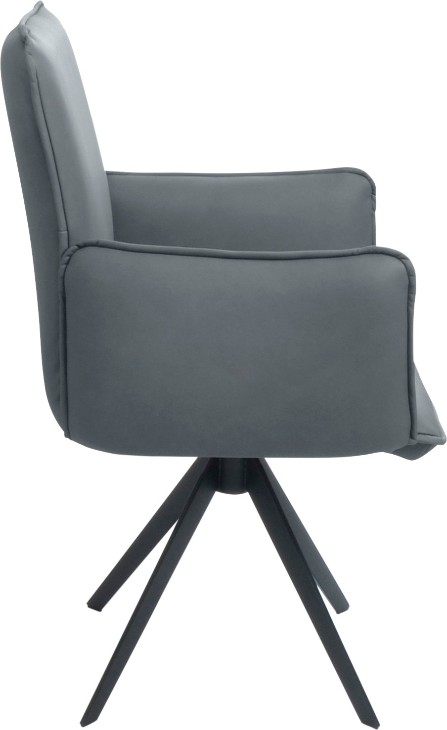 K+W Komfort & Wohnen Drehstuhl () Blitzdrehkreuz und Rückholfunktion, dekorativer 12mm Biese