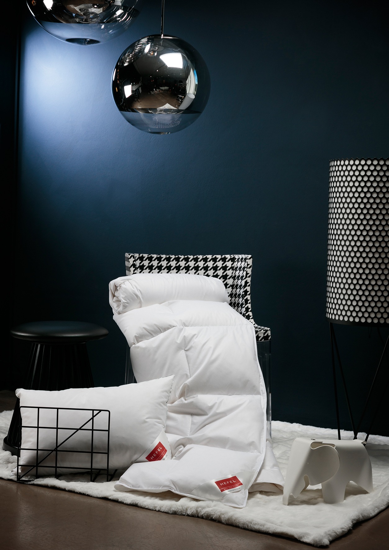 Hefel 3-Kammer-Kopfkissen »DeLuxe Down in weiß, Größe B/H/L: 90 cm x 70 cm