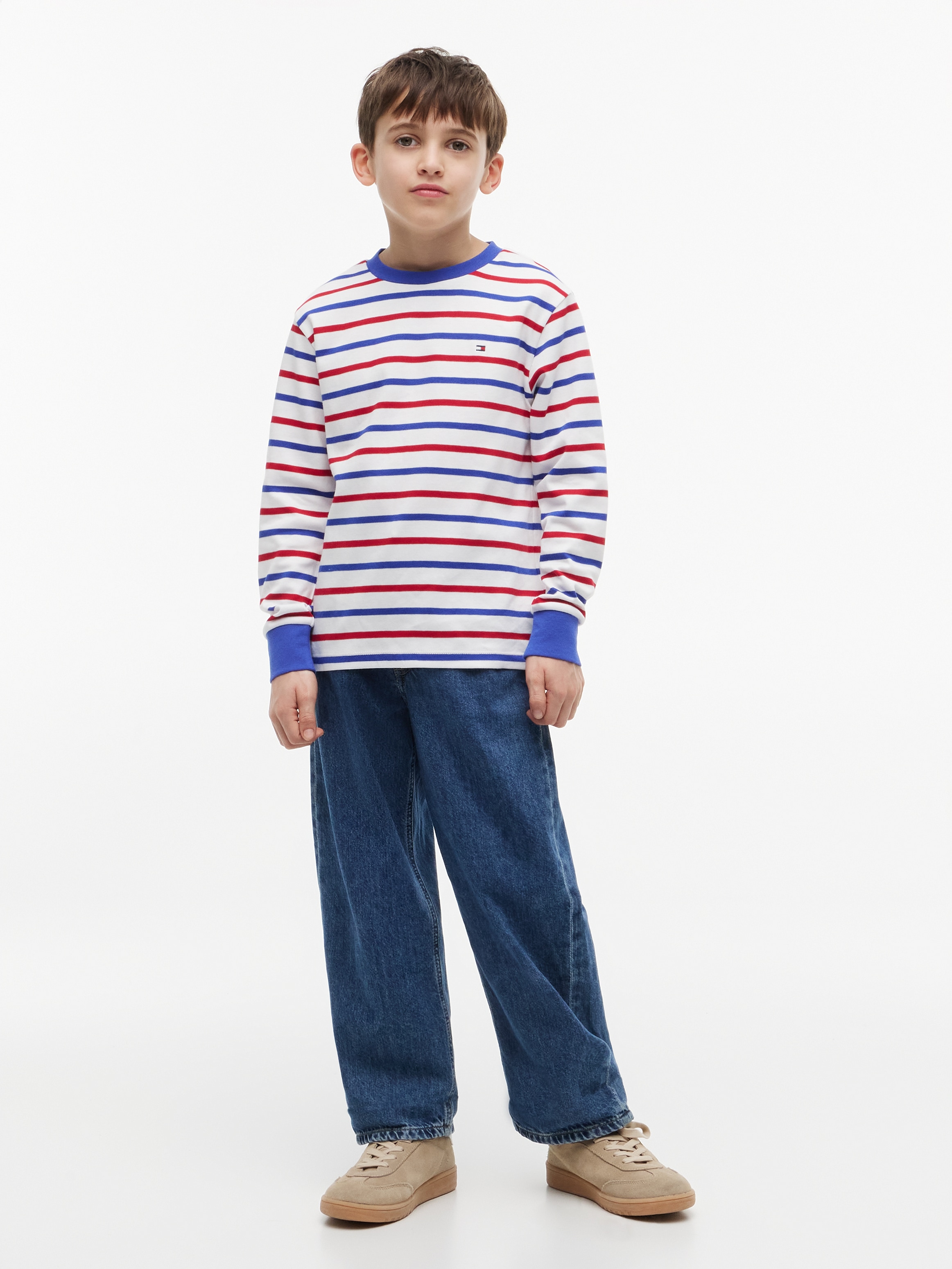 Tommy Hilfiger Langarmshirt Kinder bis 16 Jahre mit Rundhalsausschnitt