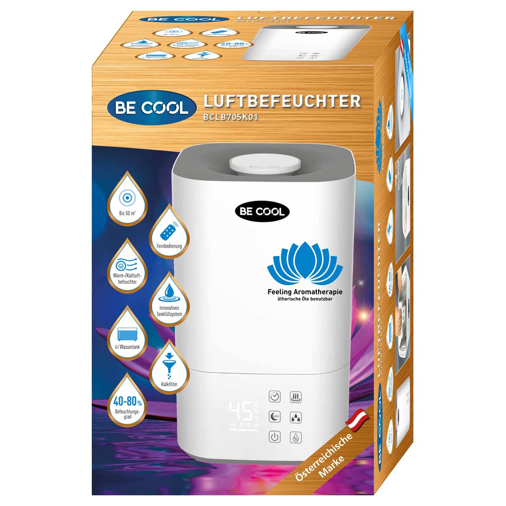 be cool Luftbefeuchter »BCLB705K01«, 4 l Wassertank
