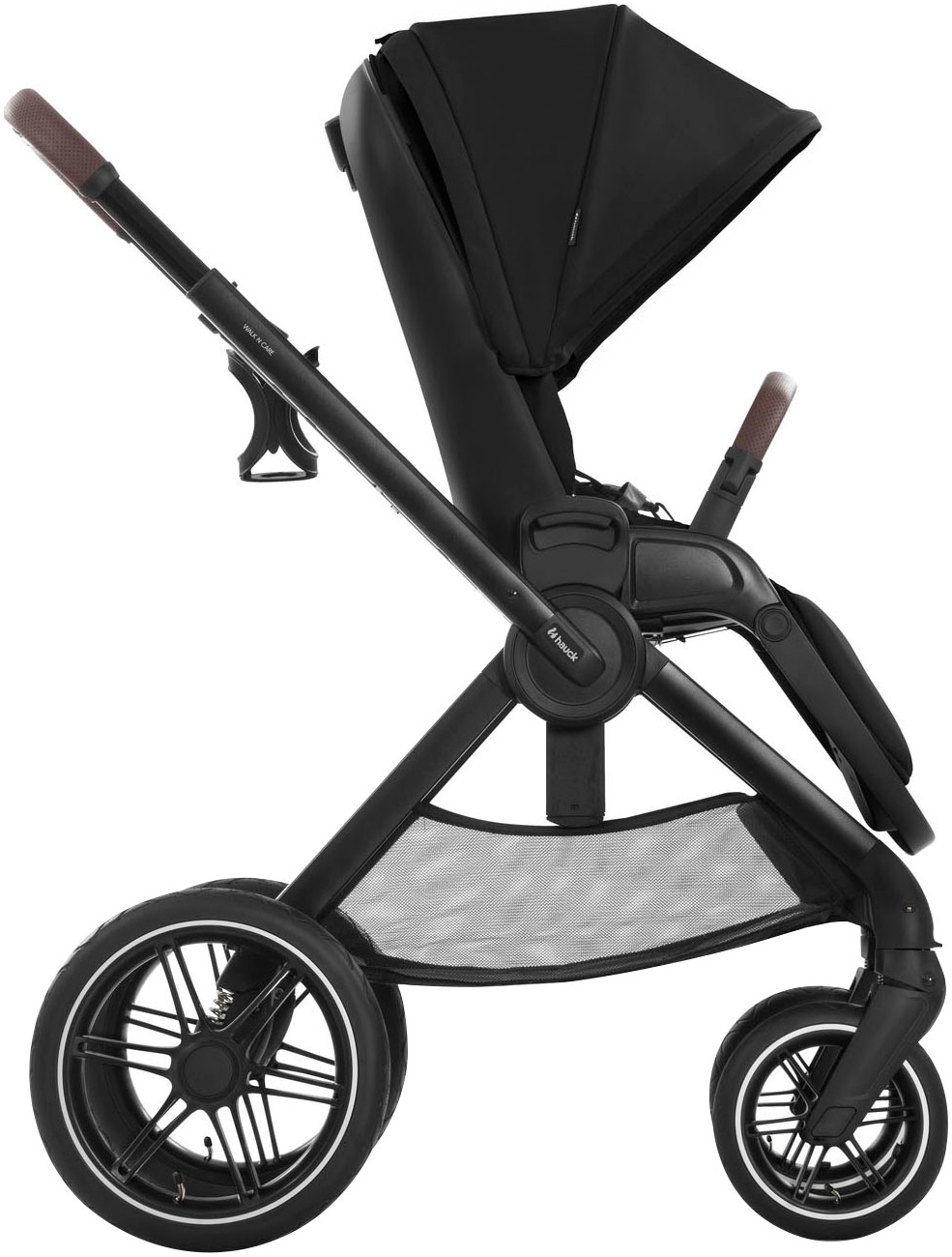 Hauck Kombi-Kinderwagen »Walk N Care Air Set, black«, 22 kg, belastbar bis 22 kg