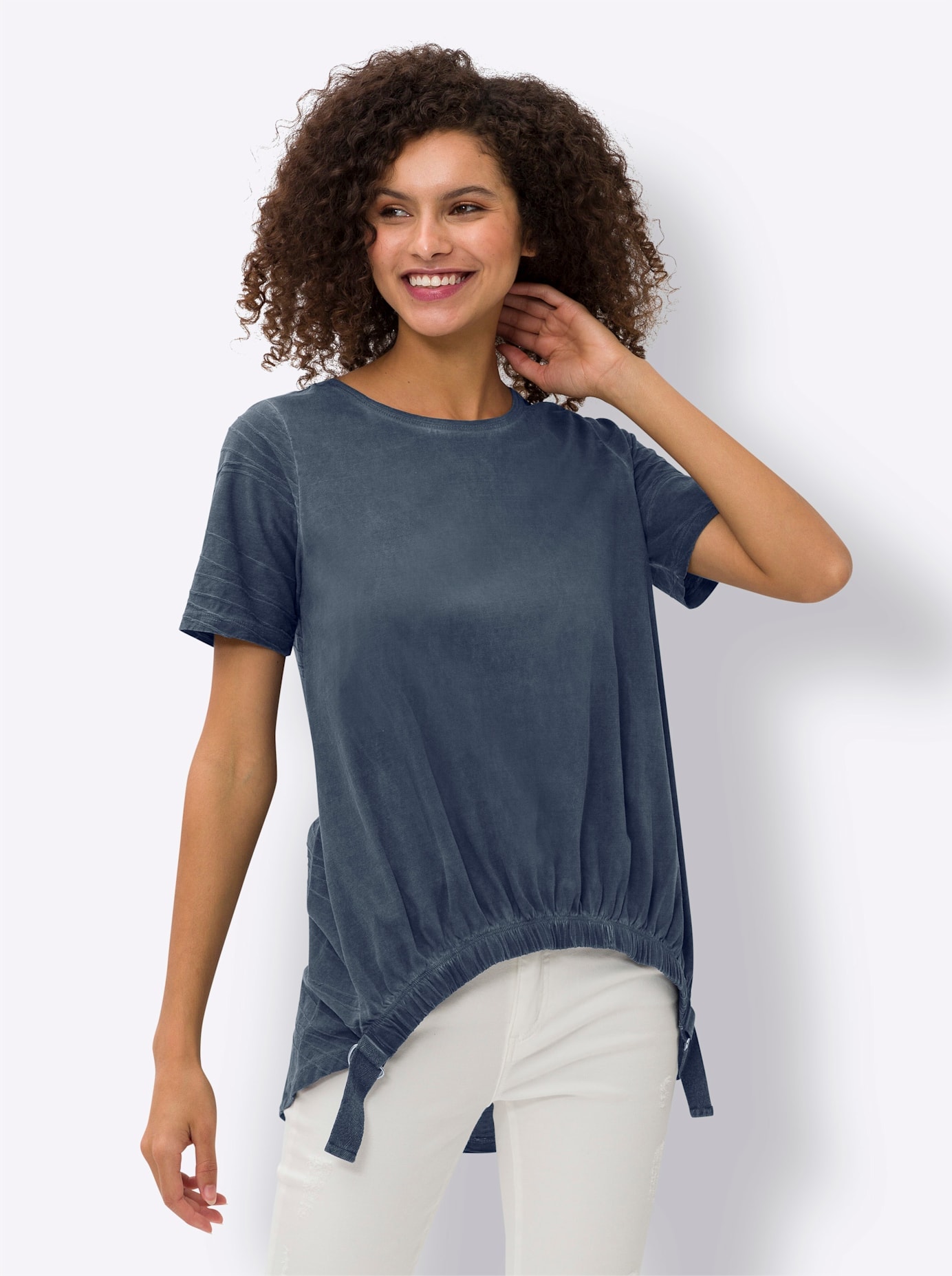 heine Rundhalsshirt »Longshirt«, (1 tlg.)
