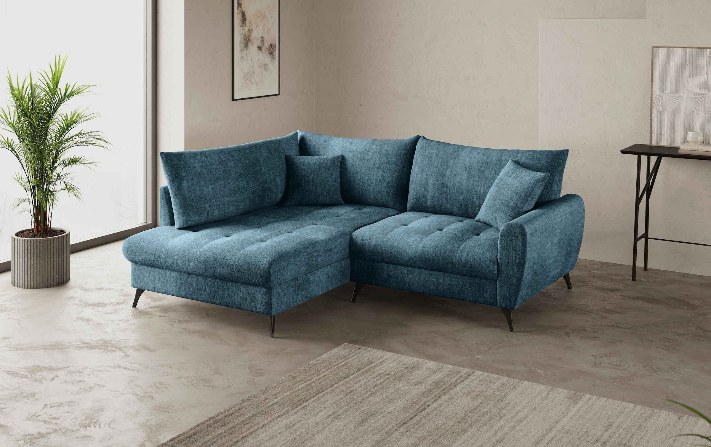 Mr. Couch Ecksofa »Blackburn II, L-Form«, Mit Kaltschaumpolsterung bis 140 kg belastbar