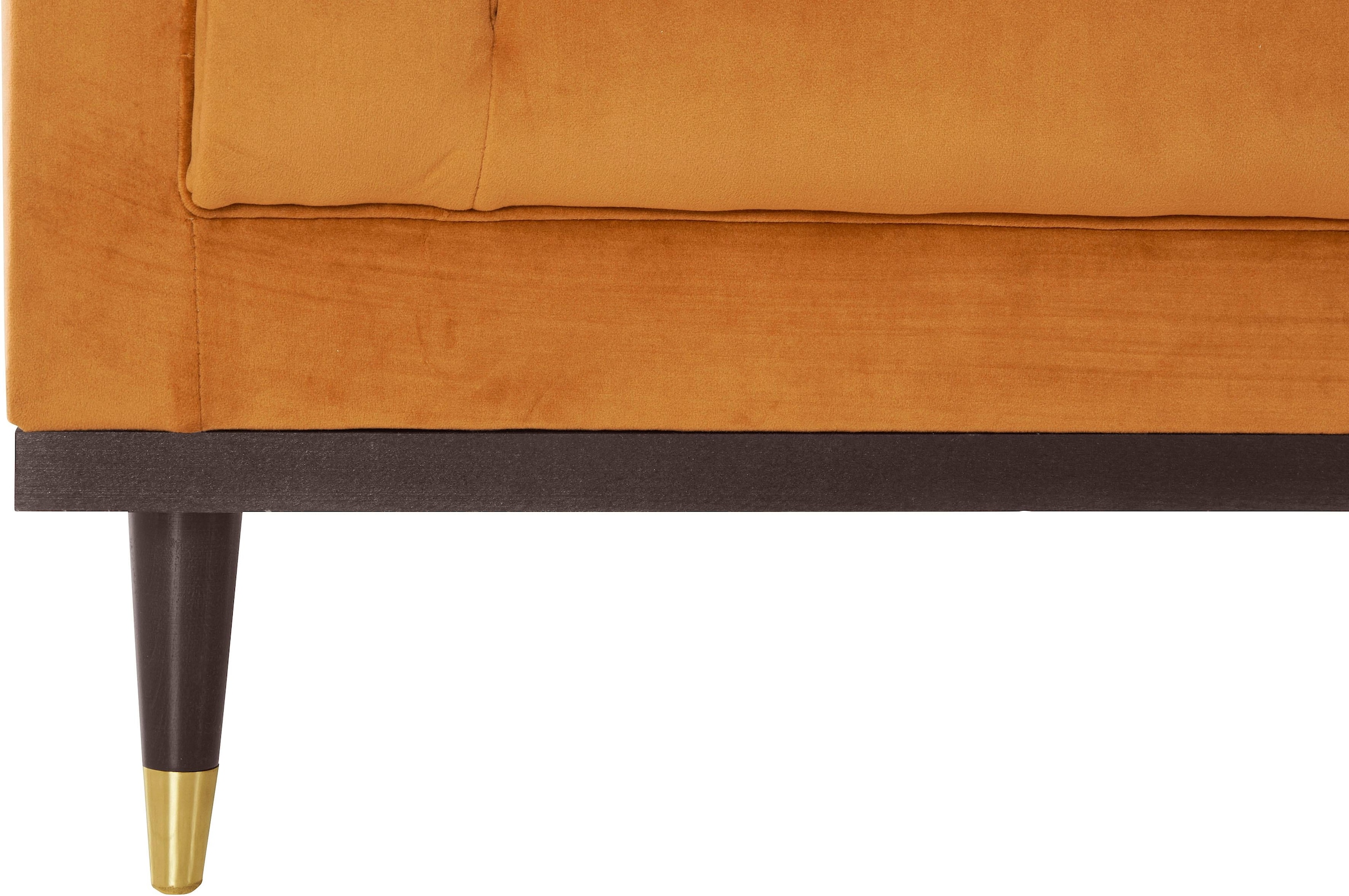 Home affaire Sessel »Chamby« mit Holzrahmen unten und Steppung im Lehnenbereich