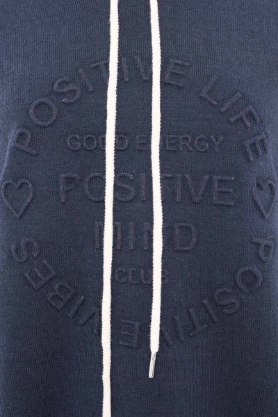 Zwillingsherz Hoodie »"Positive Mind"«, mit Kapuze, 3/4 Arm und Stempeldruck