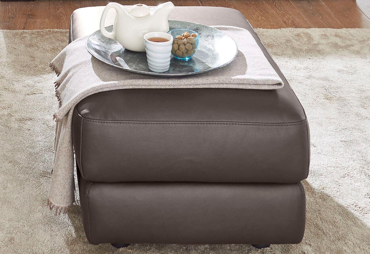 CALIA ITALIA Hocker »Gaia, hochwertiger, edler Lederhocker mit erstklassigem Sitzkomfort«