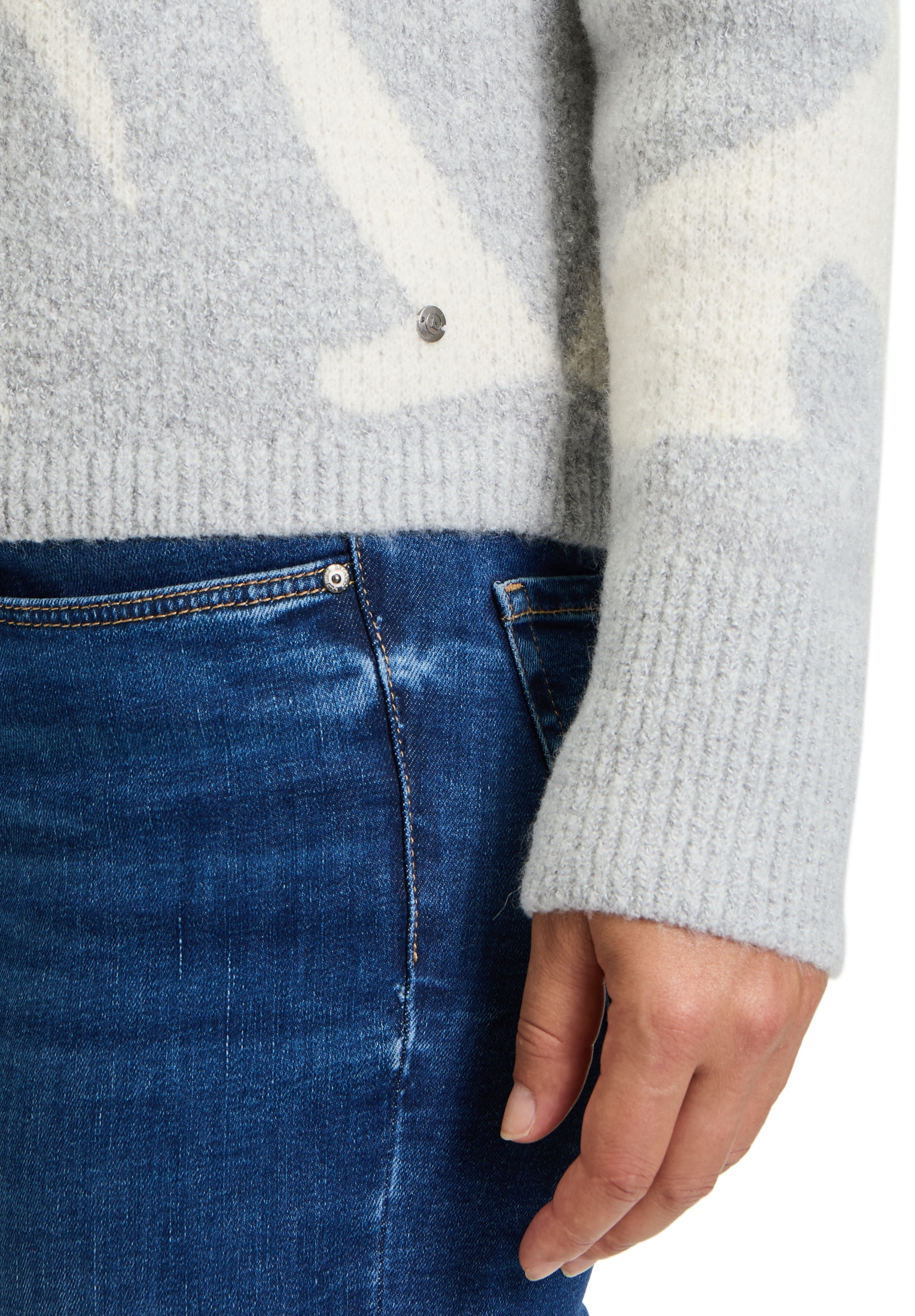 Betty&Co Strickpullover »Strickpullover mit Jacquard«