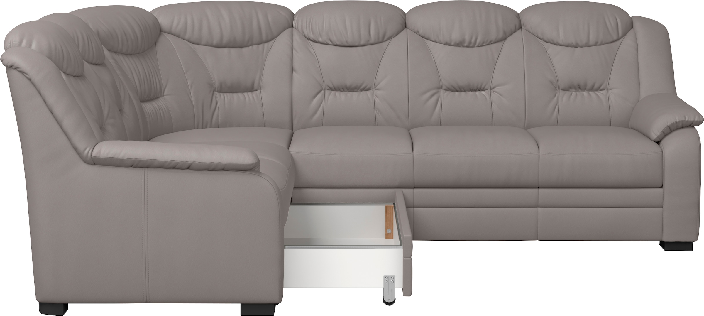 COTTA Ecksofa »Marcus L-Form«, Bequemes Ecksofa in klassischem Design mit hoher Rückenlehne