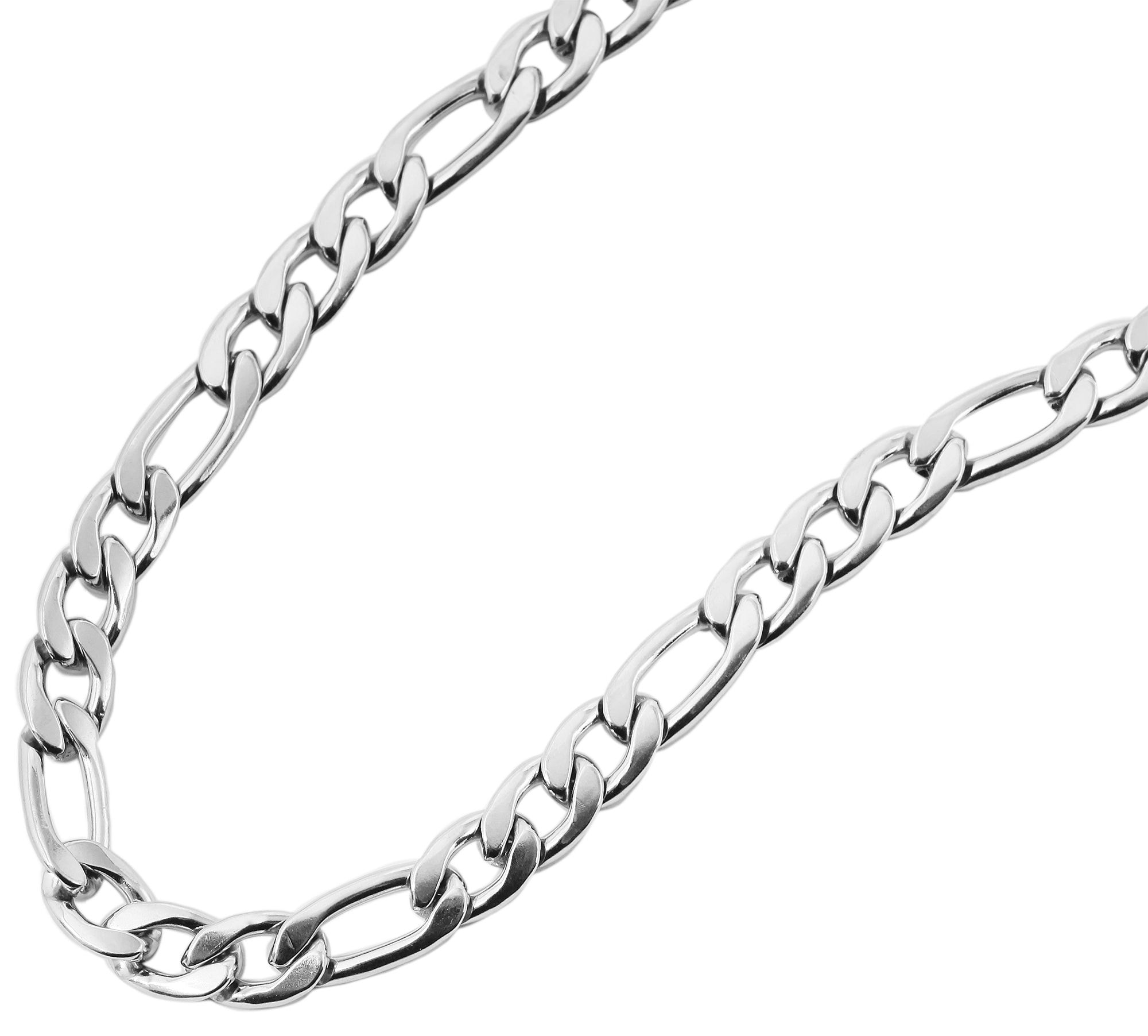 Adelia´s Gliederkette »Unisex Halskette ¿ Figarokette aus Edelstahl 60 cm«