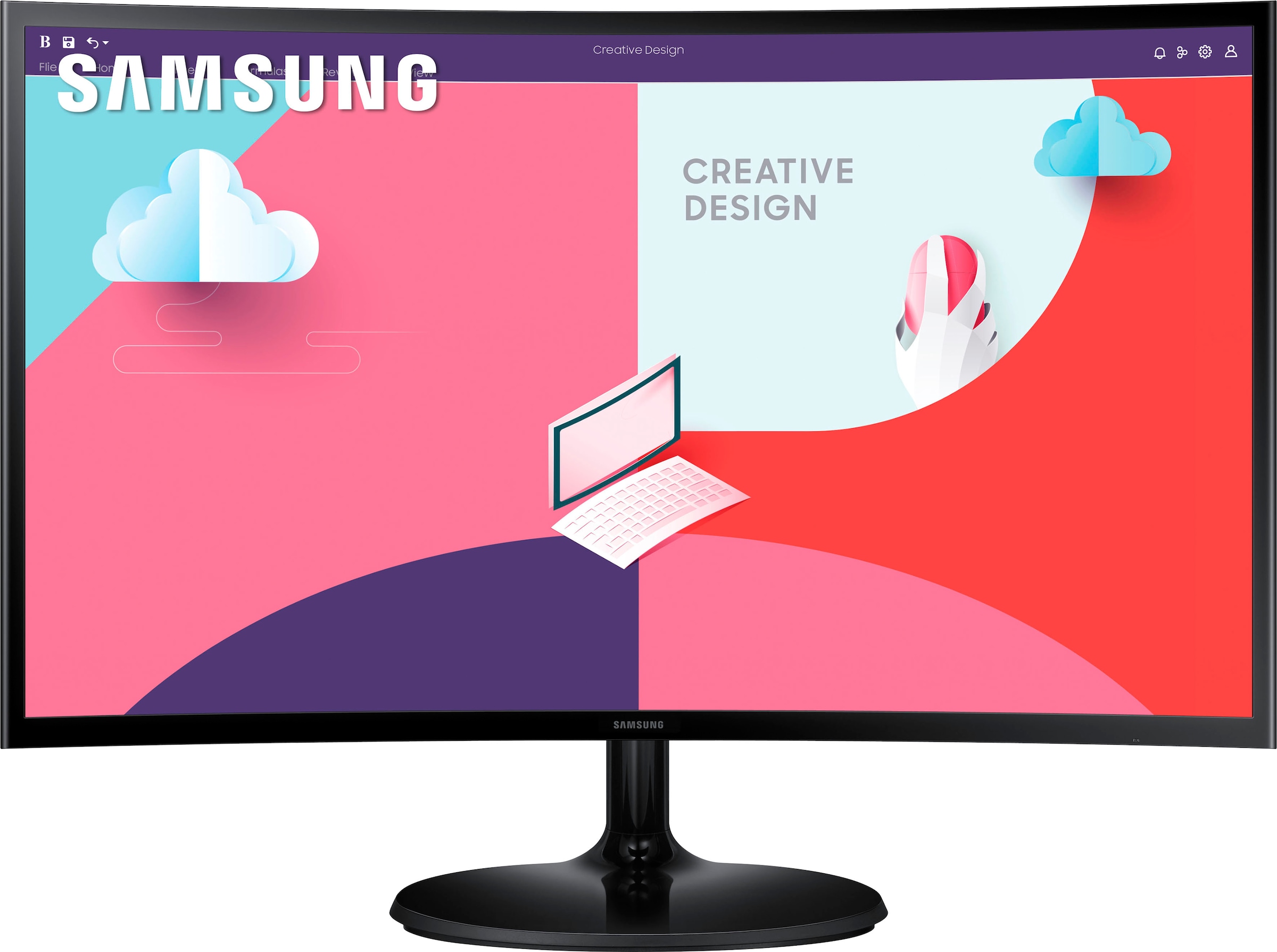 Curved-LED-Monitor »S24C364EAU«, 60,4 cm/24 Zoll, 1920 x 1080 px, Full HD, 4 ms...