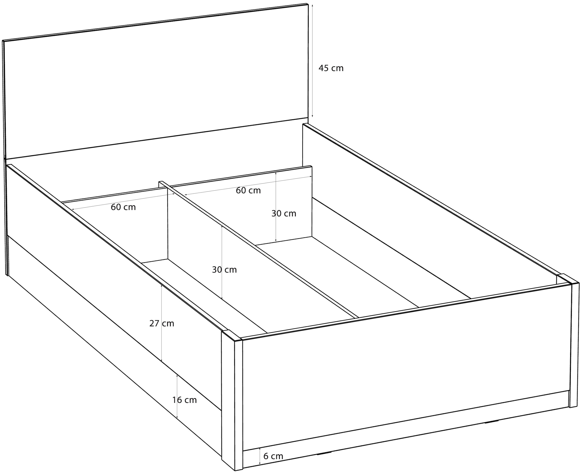 FORTE Bettgestell »Milles«