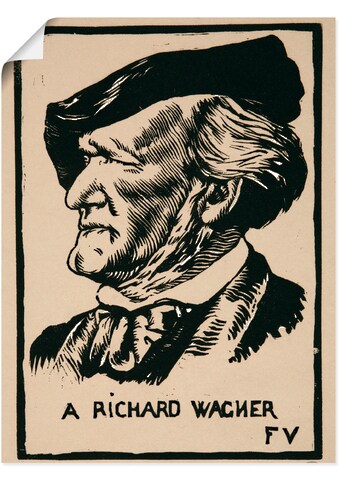 Artland Wandbild »Ein Richard Wagner. 1891«, Menschen, (1 St.), in vielen Größen &... kaufen