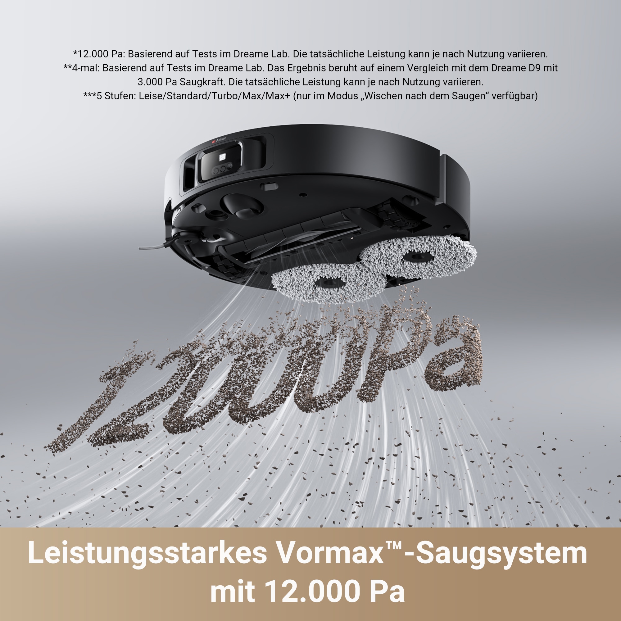 Dreame Saugroboter »Dreame X40 Master mit Wischfunktion, direkter Wasseranschluss«, 12.000Pa Saugkraft, 8-in-1-Basisstation mit automatischer Wartung