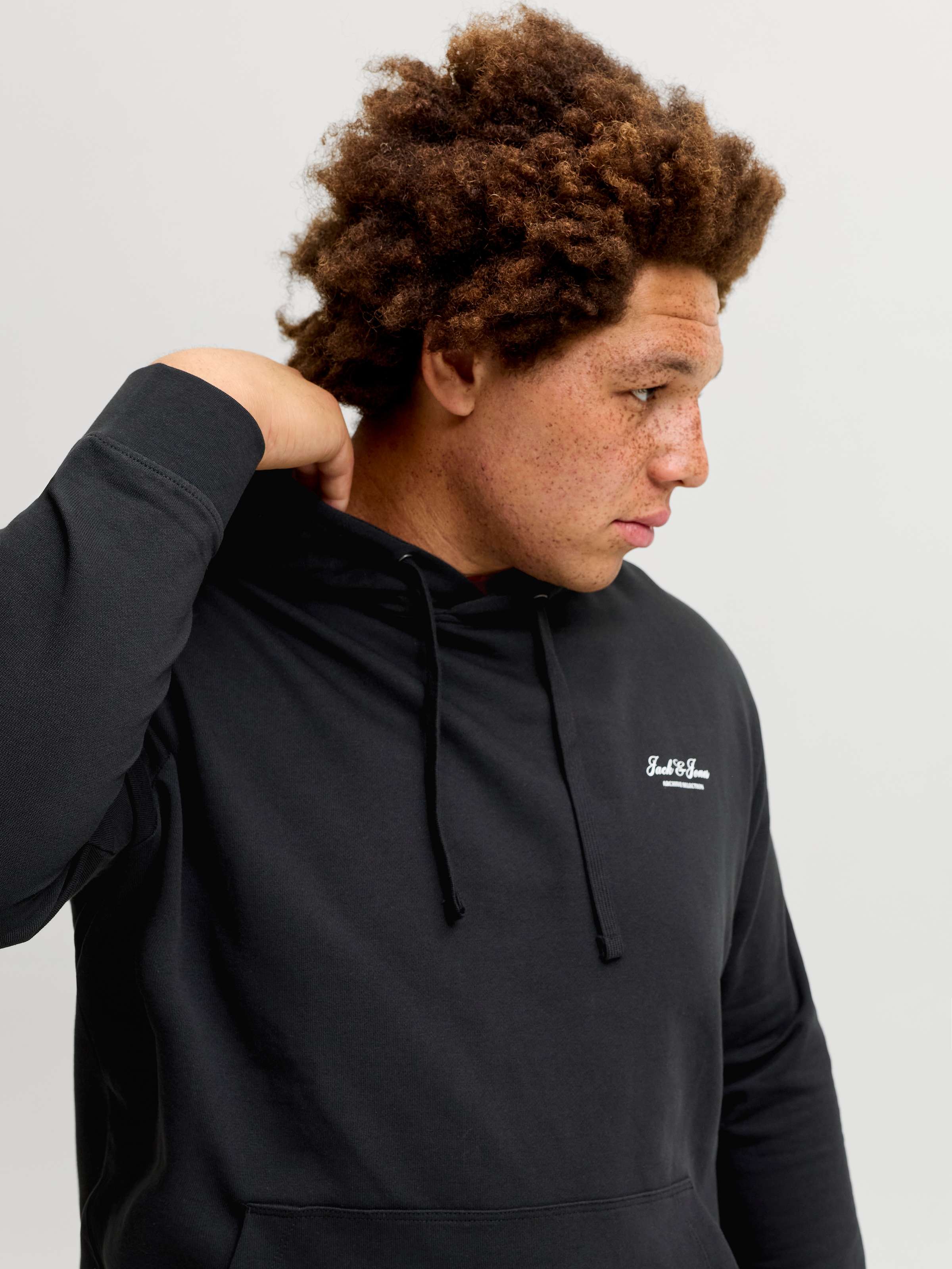 Jack & Jones PlusSize Kapuzensweatshirt »JJEARCHIVE GRAPHIC SWEAT HOOD SN PLS«, Baumwollmischung, regular fit
