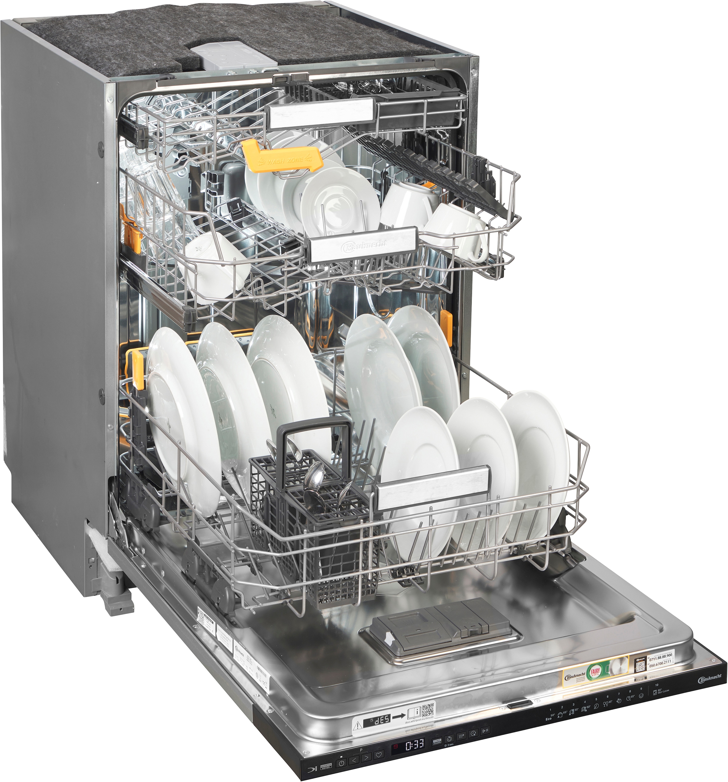 BAUKNECHT vollintegrierbarer Geschirrspüler »BKSV1 IBM« 15 tlg. Maßgedecke