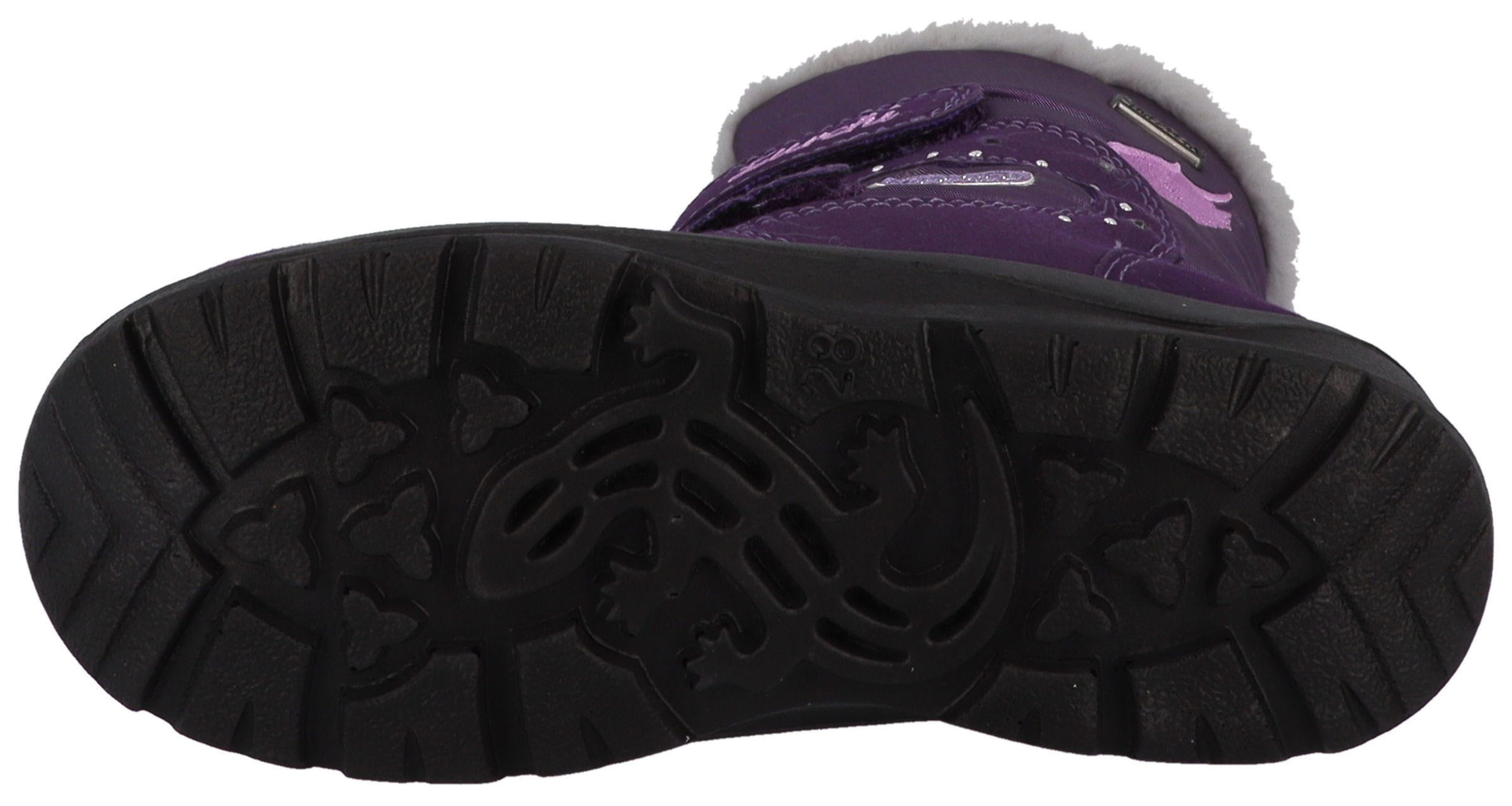 Lurchi Winterboots »Keely-SYMPATEX, Blinkschuh«  Klettstiefel mit Glitzerherz, Größenschablone zum Download
