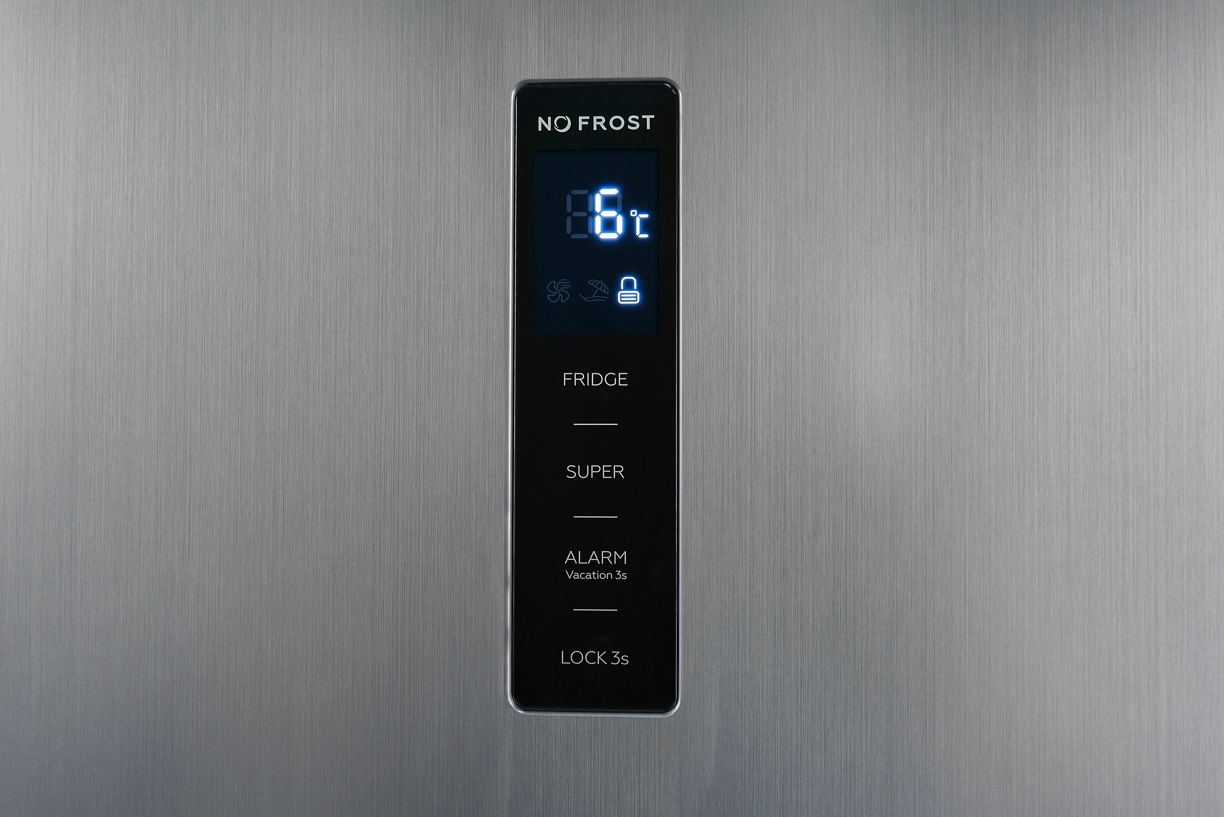 exquisit Vollraumkühlschrank »KS360-V-HE-040E inoxlook-az« 185 cm hoch 60 cm breit Praktisch & modern: Vollraumkühlschrank mit No-Frost & LED-Licht