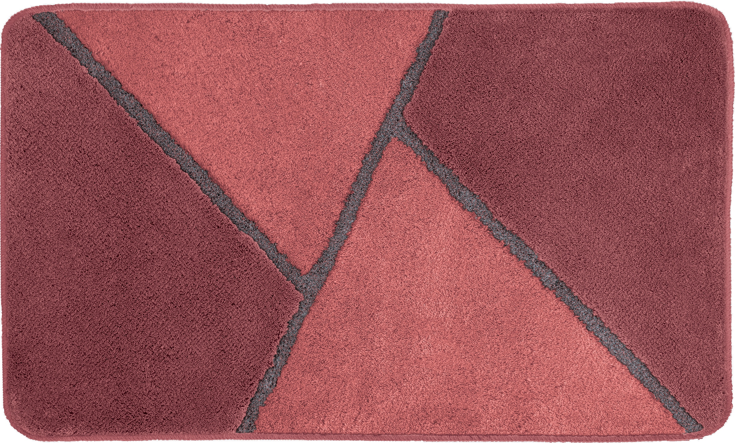 Kleine Wolke Badematte »Hailey«, rutschhemmend beschichtet, fußbodenheizungsgeeignet, Badteppich, modernes Design, Hoch-Tief Effekt, waschbar