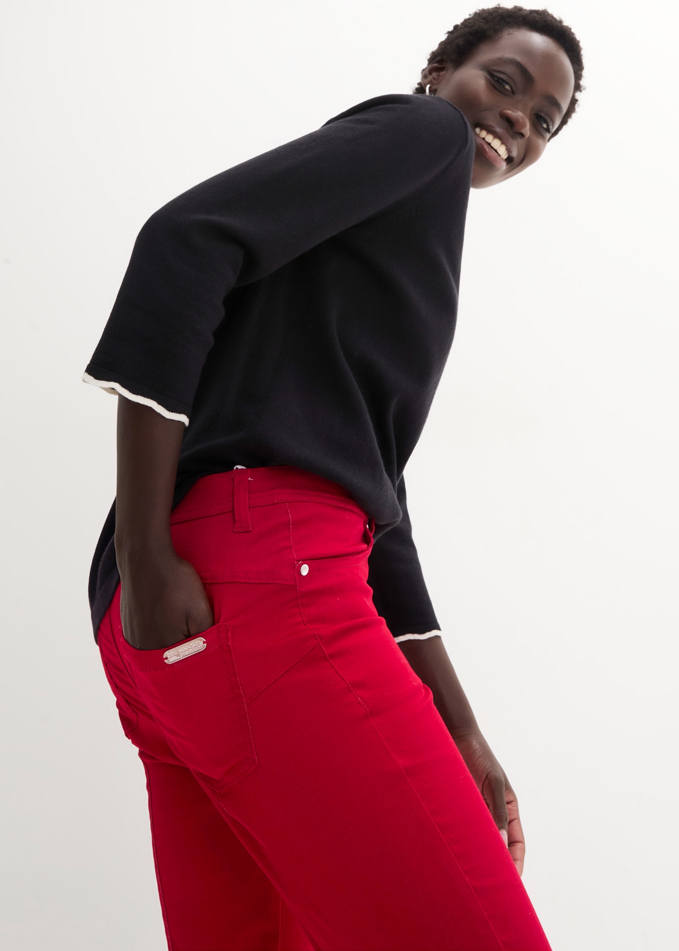 bonprix Stretch-Hose »Stretchhose aus Baumwolle«  Stretchhose aus Baumwolle