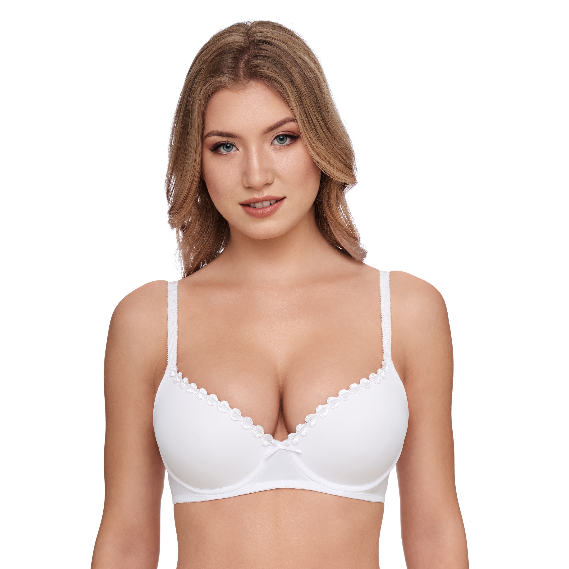 Susa Damen Dirndl-BH »Wiesn Zauber« mit Bügel in weiß, Größe Cup B