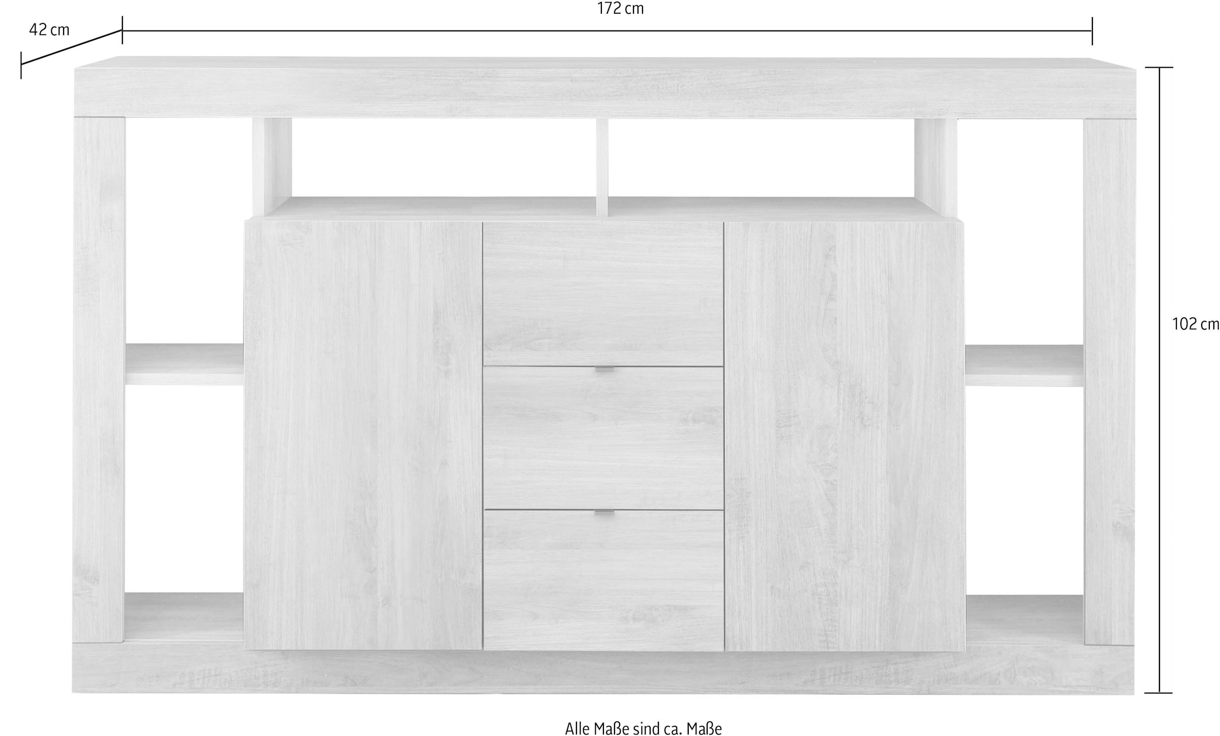 INOSIGN Sideboard »Rimini«, mit 2 Türen und 3 Schubkästen