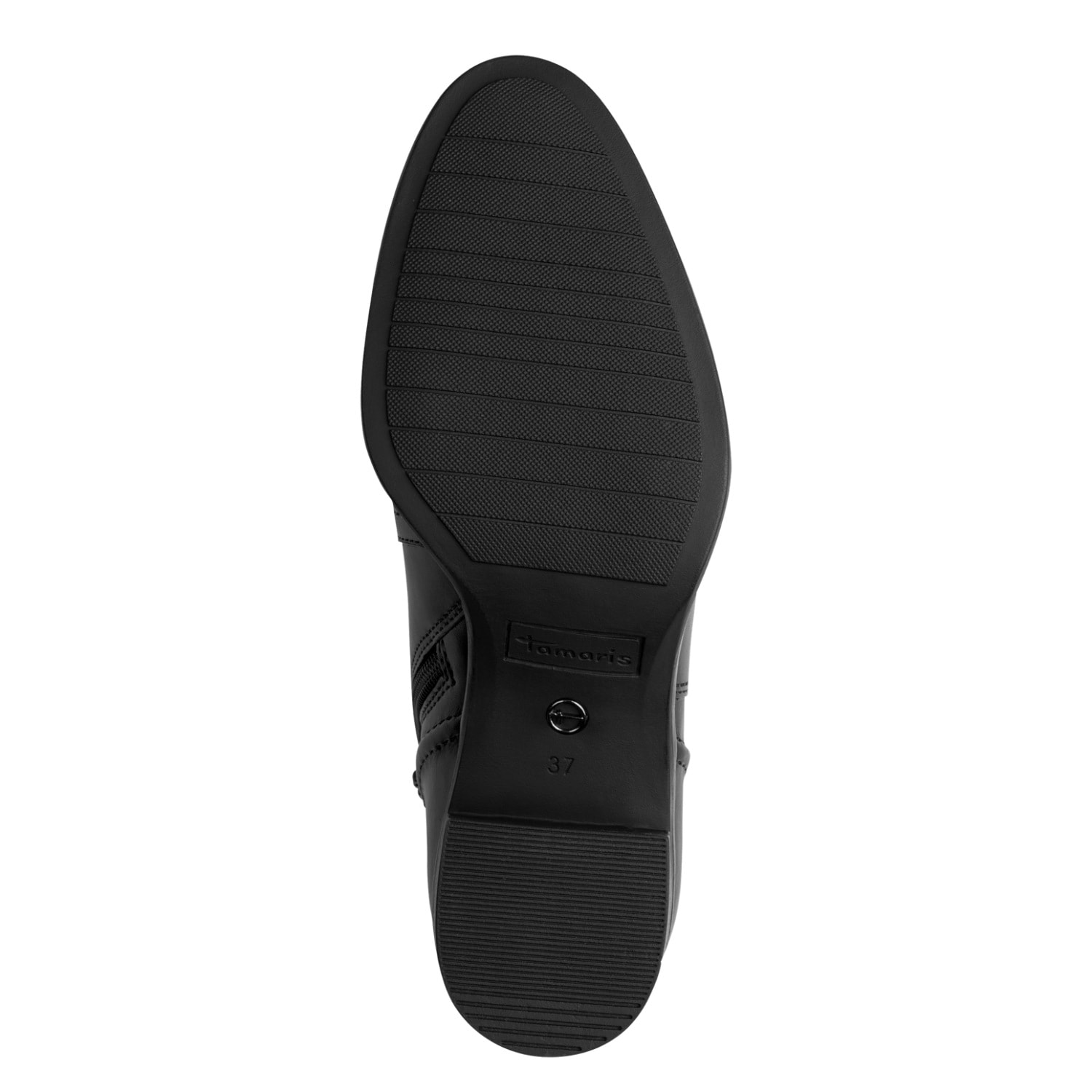 Tamaris Stiefelette  Blockabsatz, Ankleboots, Businessschuh mit T-Logoverzierung